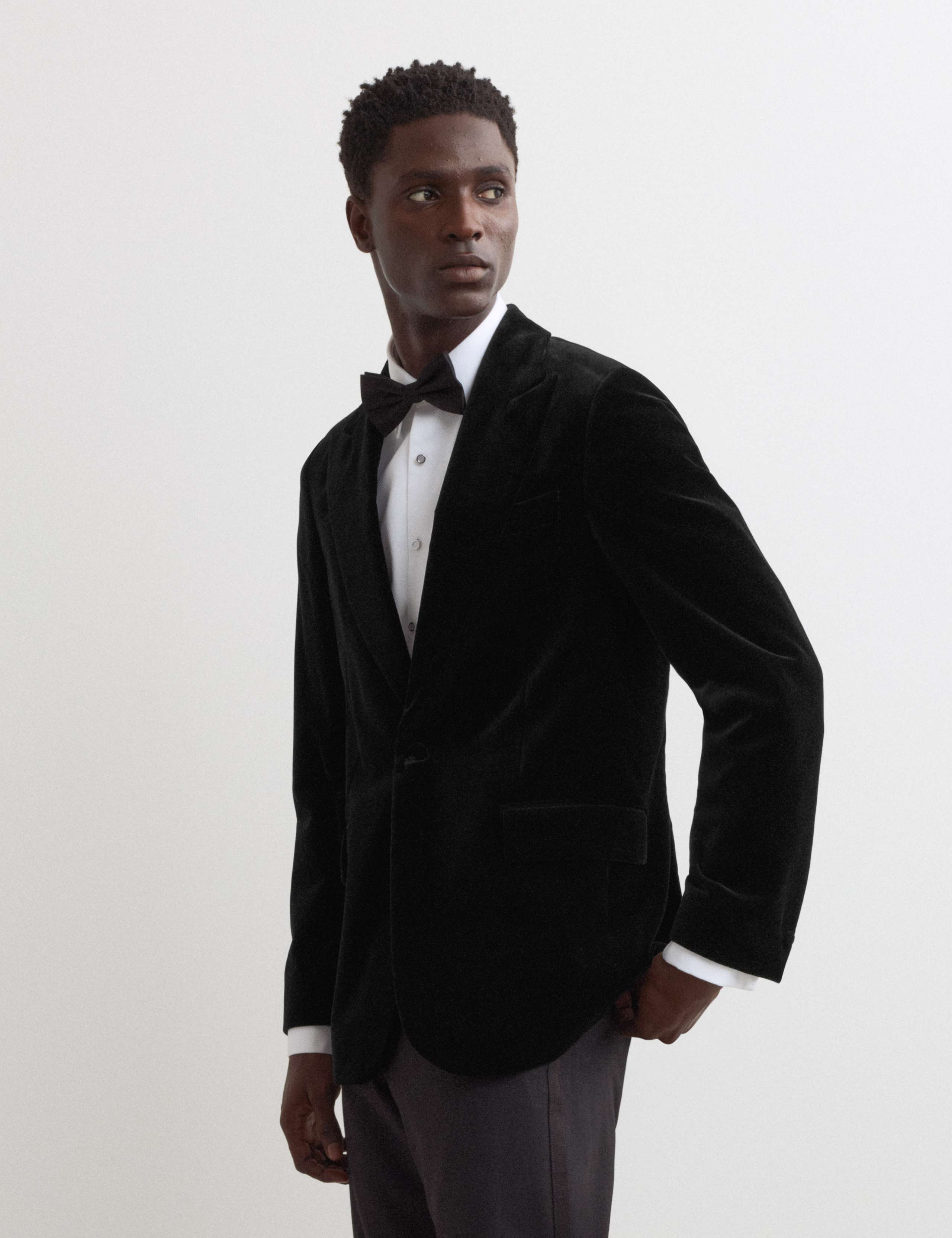 Pure Cotton Velvet Blazer 6 of 7