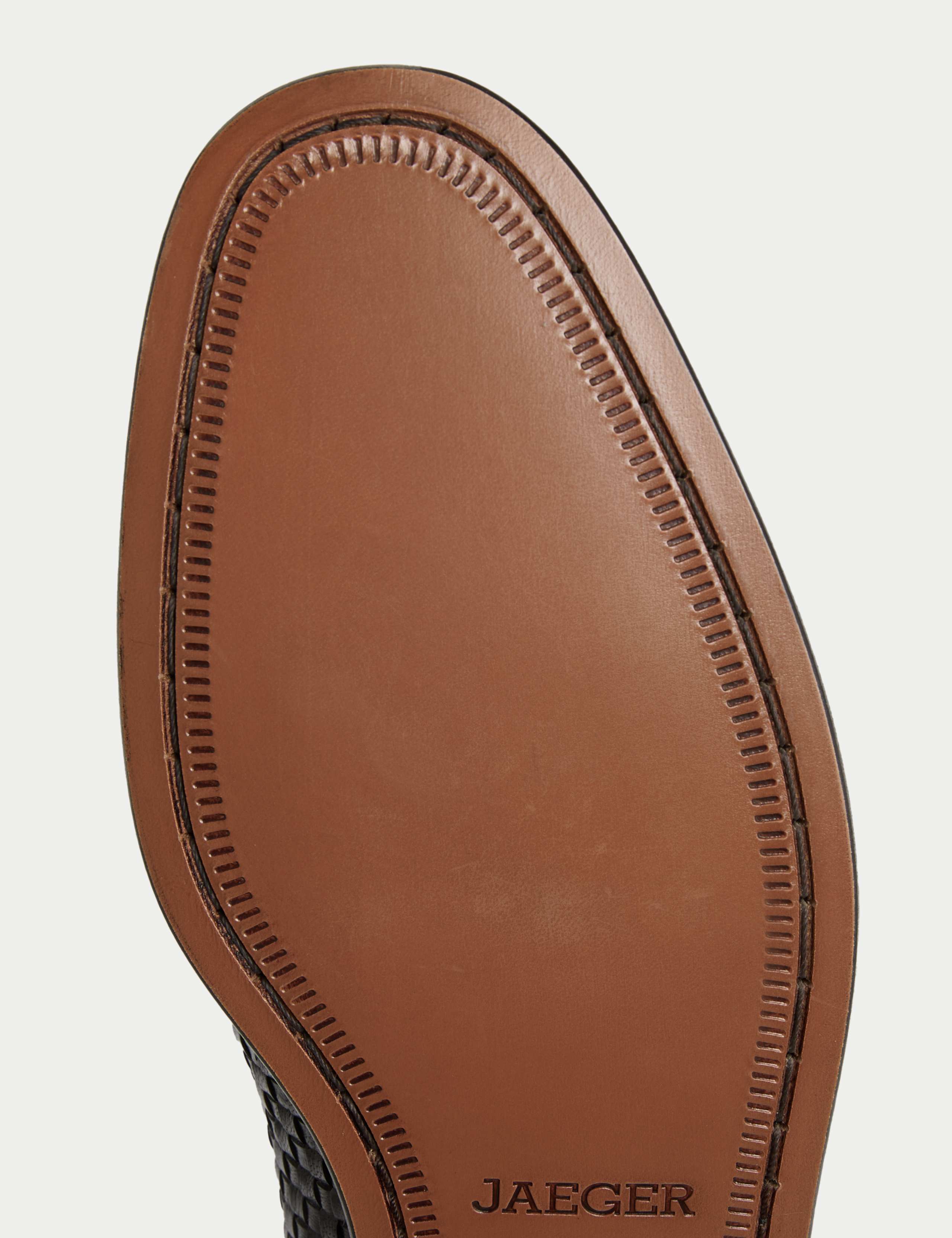 Woven Leather Slip-On Loafers 4 of 4