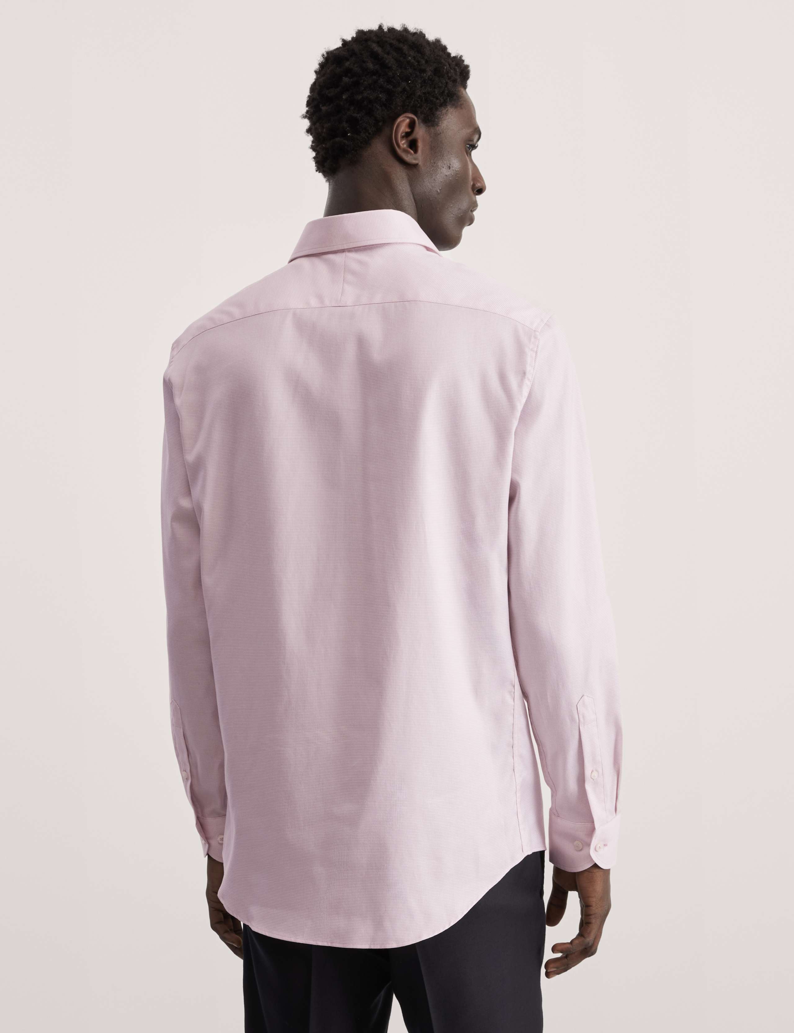 Tailored Fit Pure Cotton Texture Shirt 4 of 7