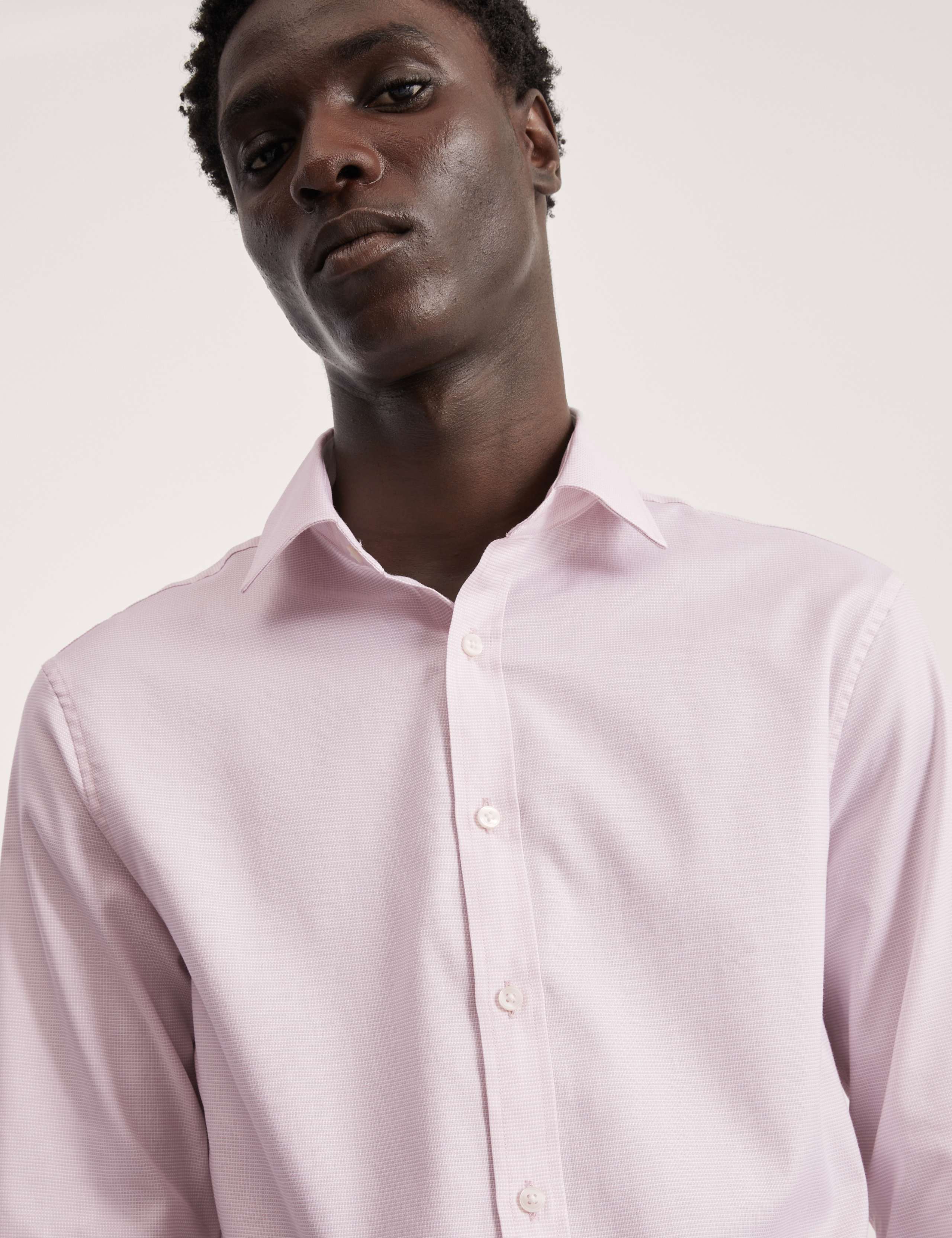Tailored Fit Pure Cotton Texture Shirt 6 of 7