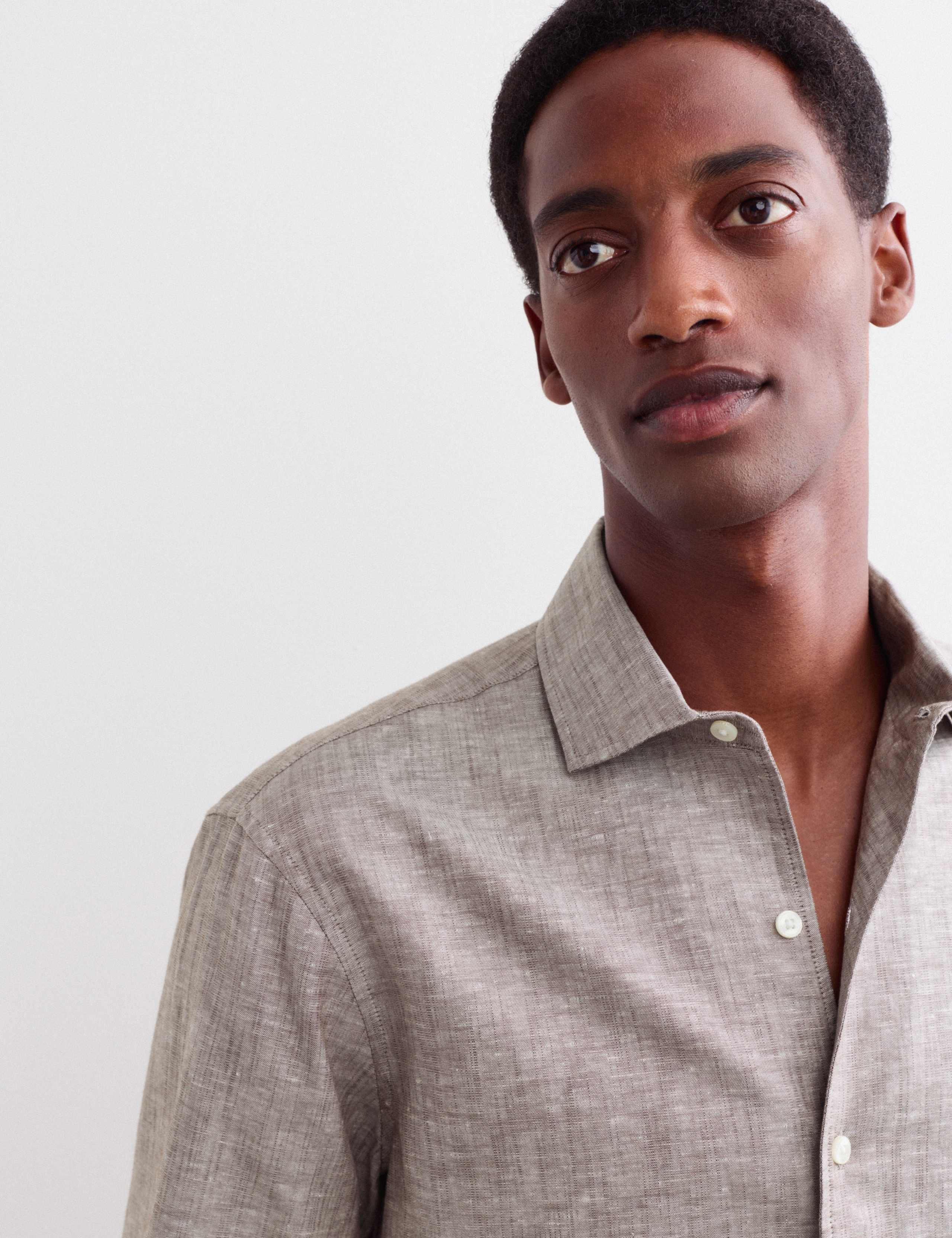 Regular Fit Luxury Linen Cotton Shirt 3 of 8