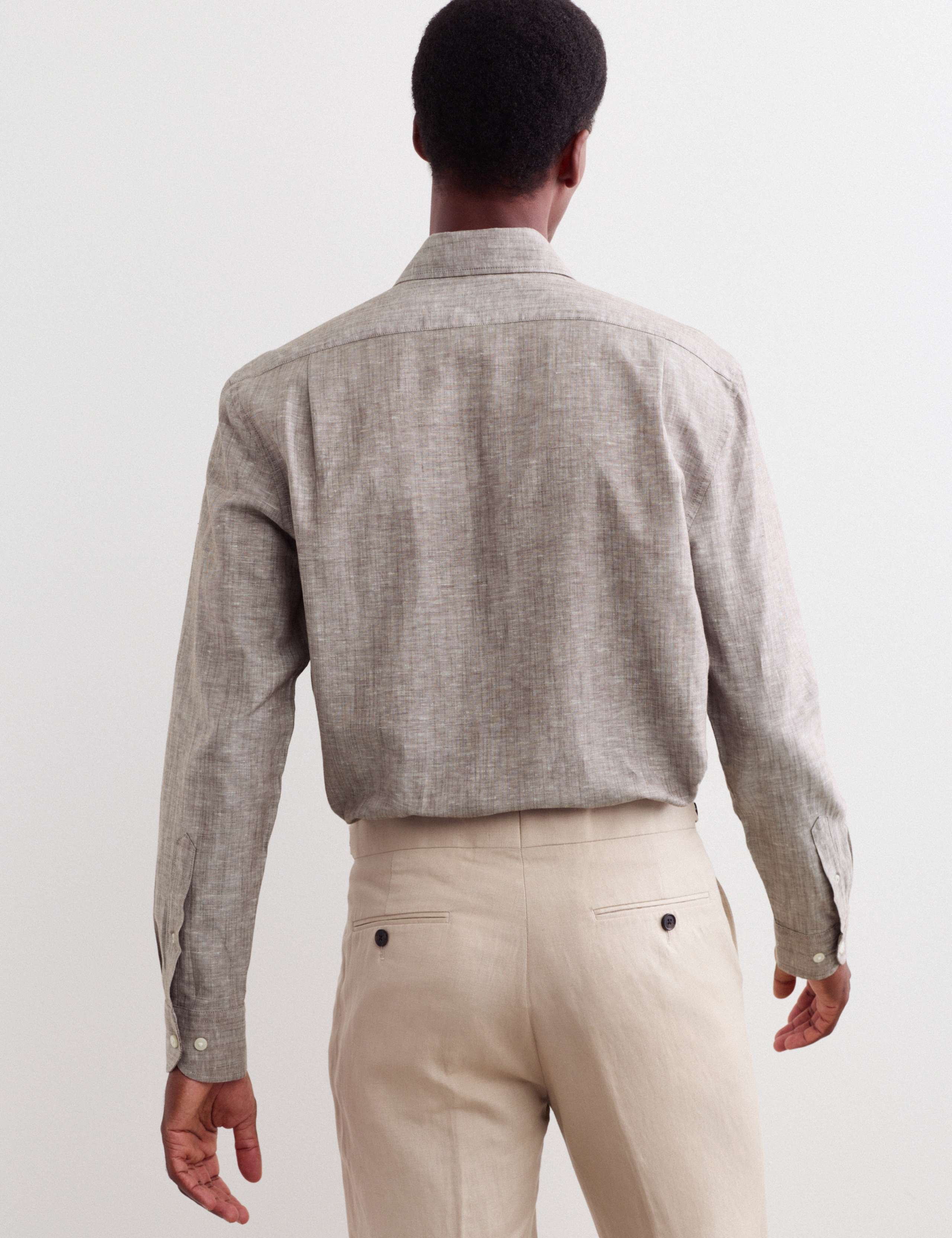 Regular Fit Luxury Linen Cotton Shirt 5 of 8