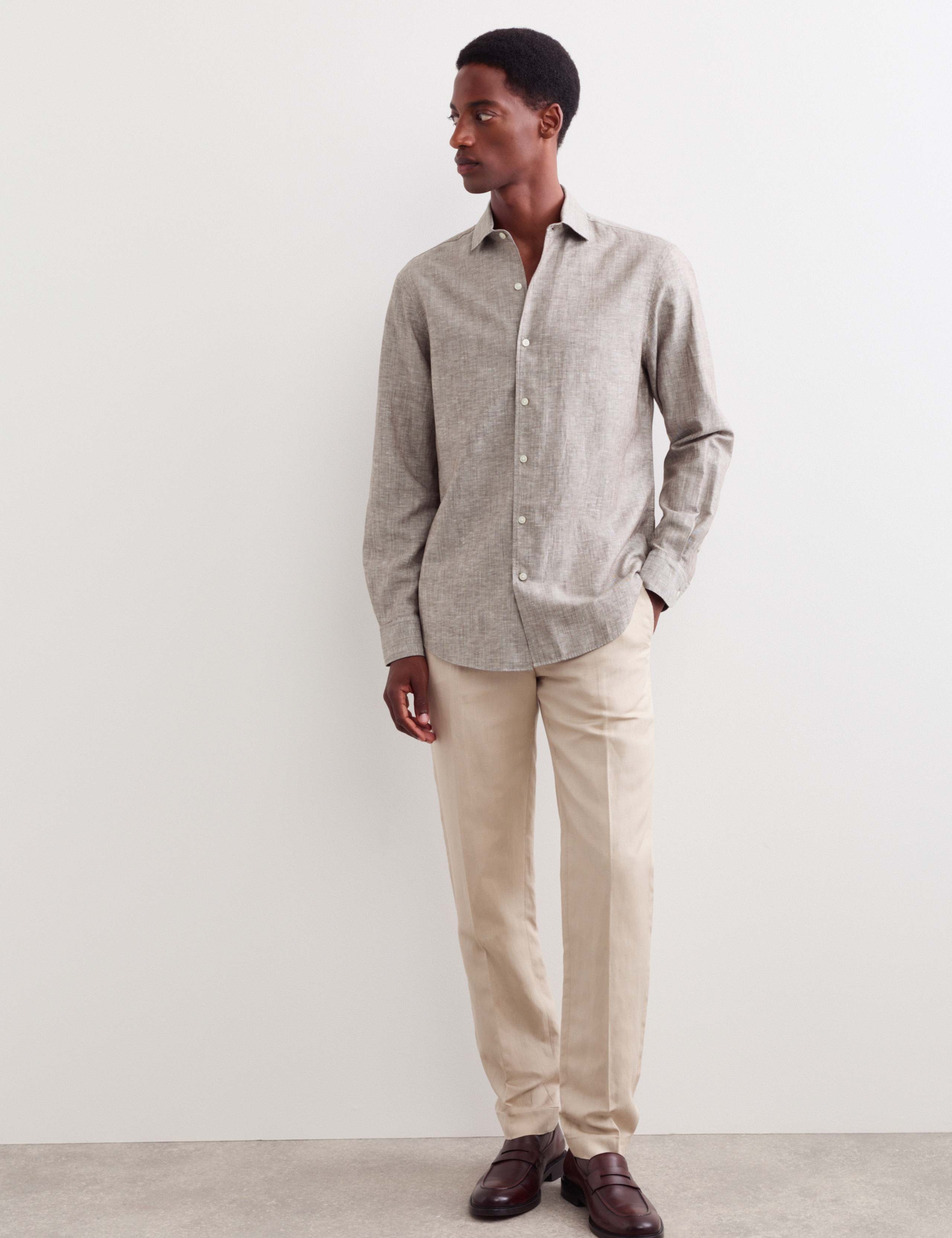 Regular Fit Luxury Linen Cotton Shirt 6 of 8