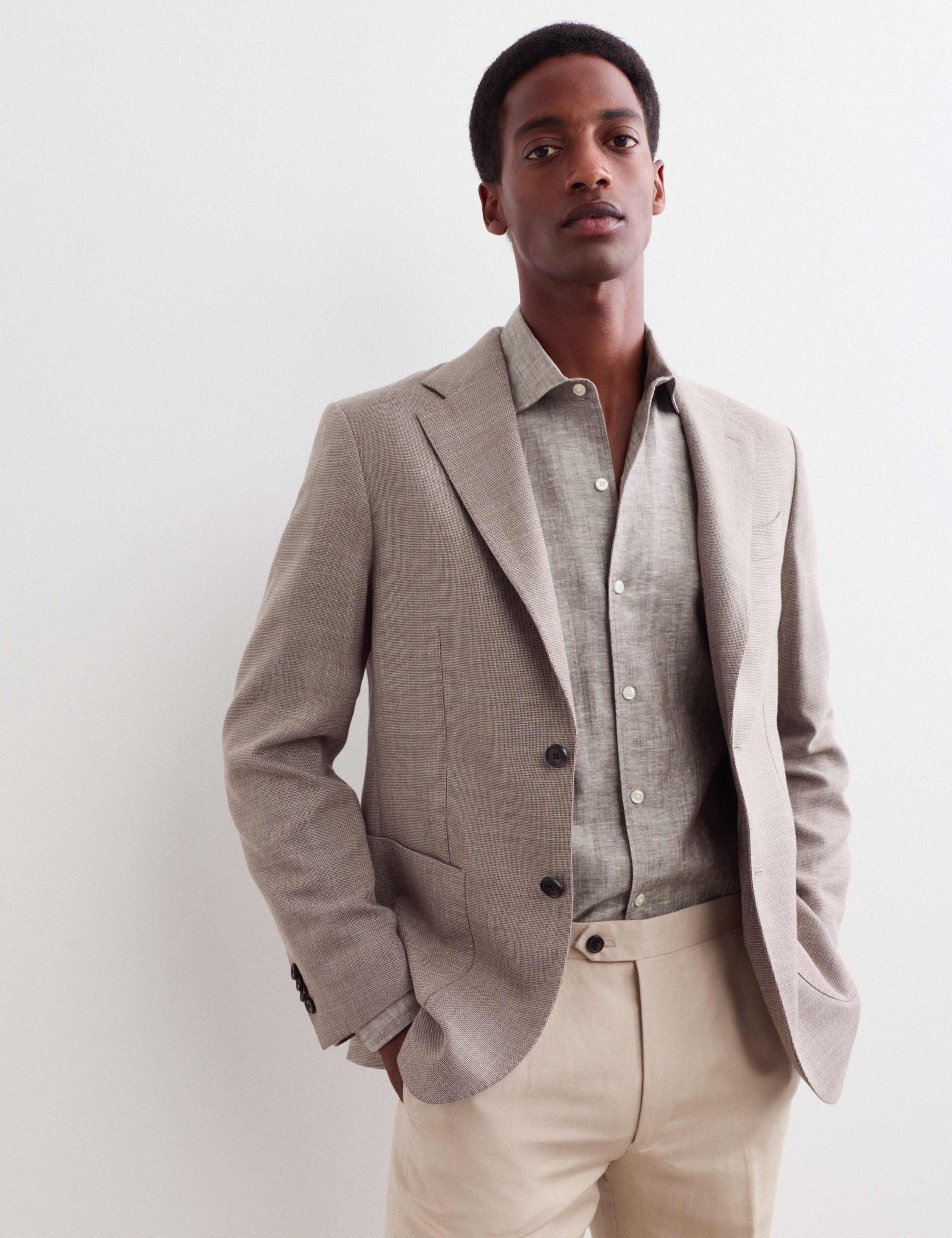 Regular Fit Luxury Linen Cotton Shirt 7 of 8