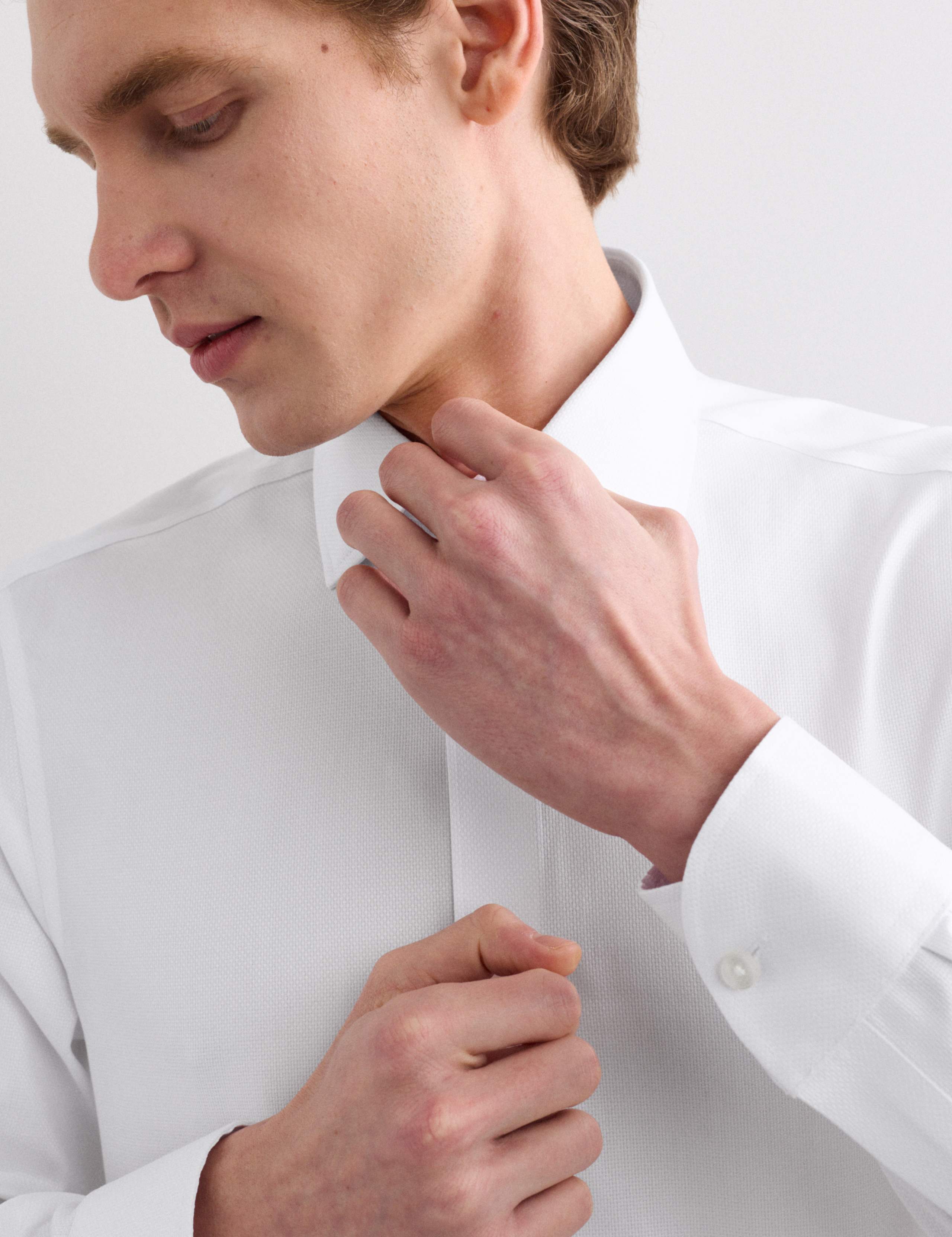 Slim Fit Pure Cotton Luxury Textured Shirt 4 of 6