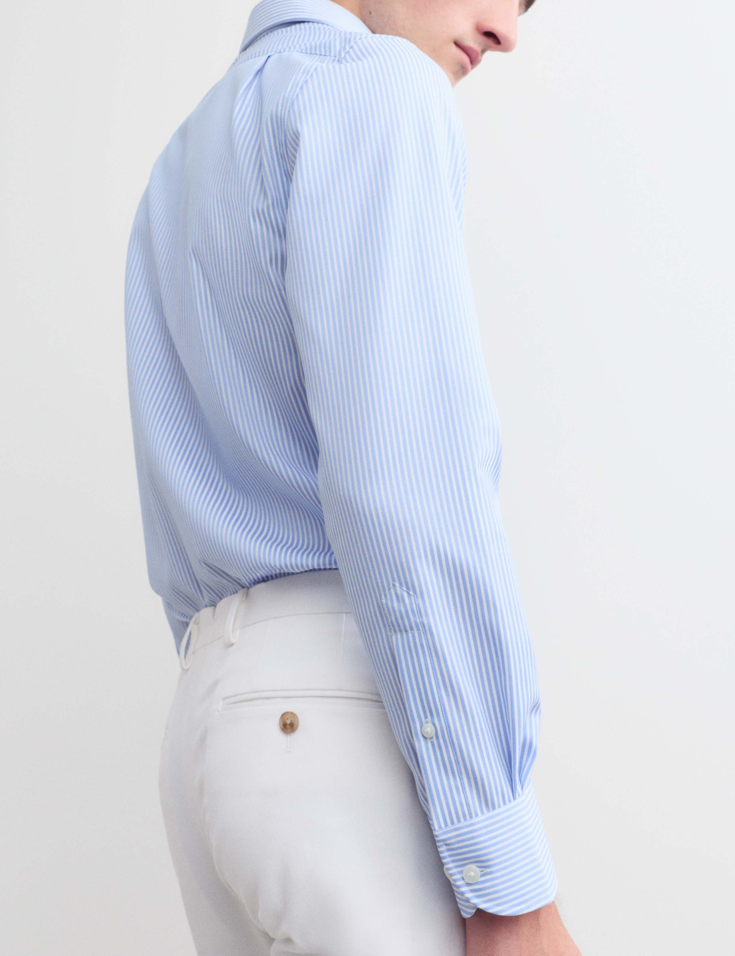 Slim Fit Pure Cotton Striped Shirt 5 of 8