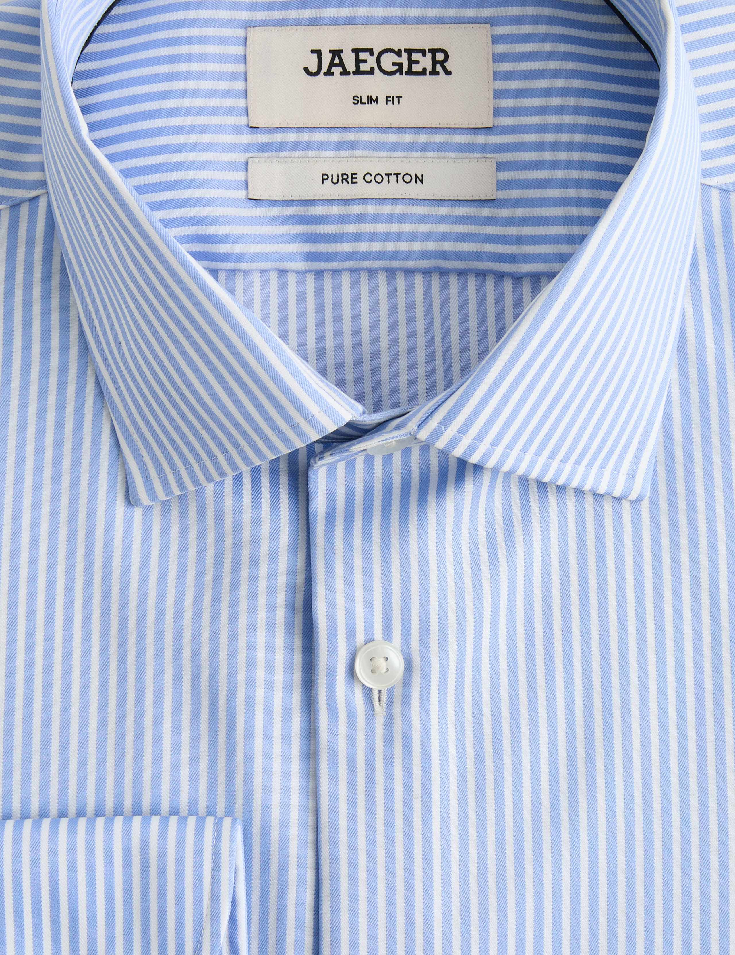 Slim Fit Pure Cotton Striped Shirt 2 of 2