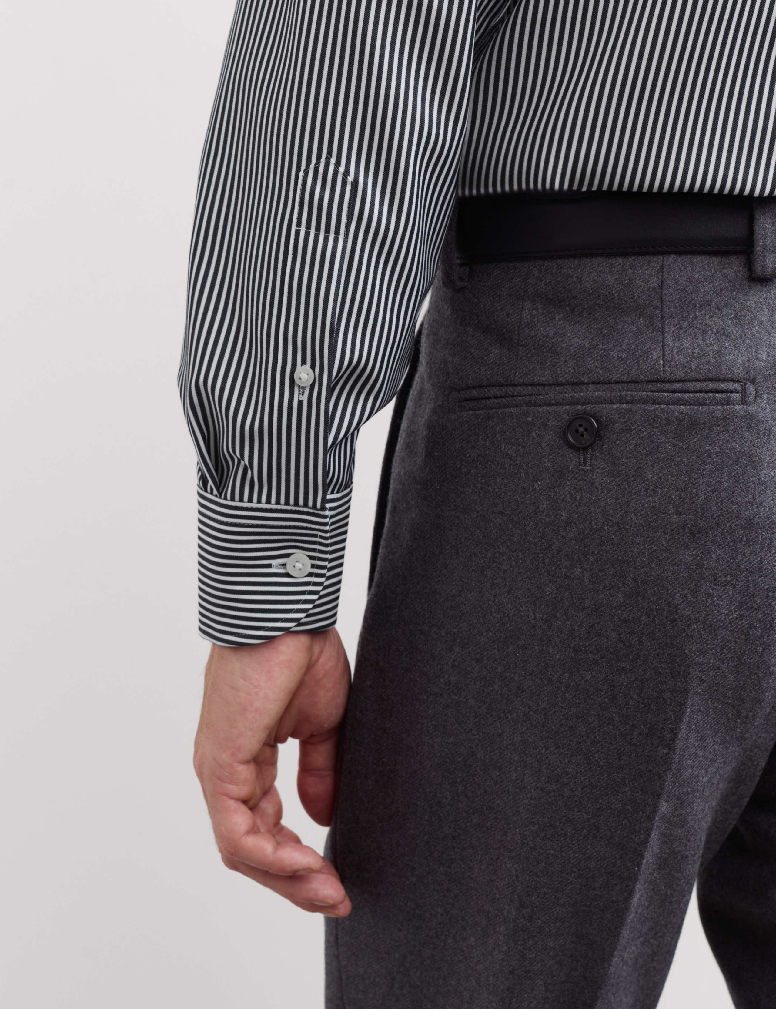 Slim Fit Pure Cotton Striped Luxury Shirt 3 of 8
