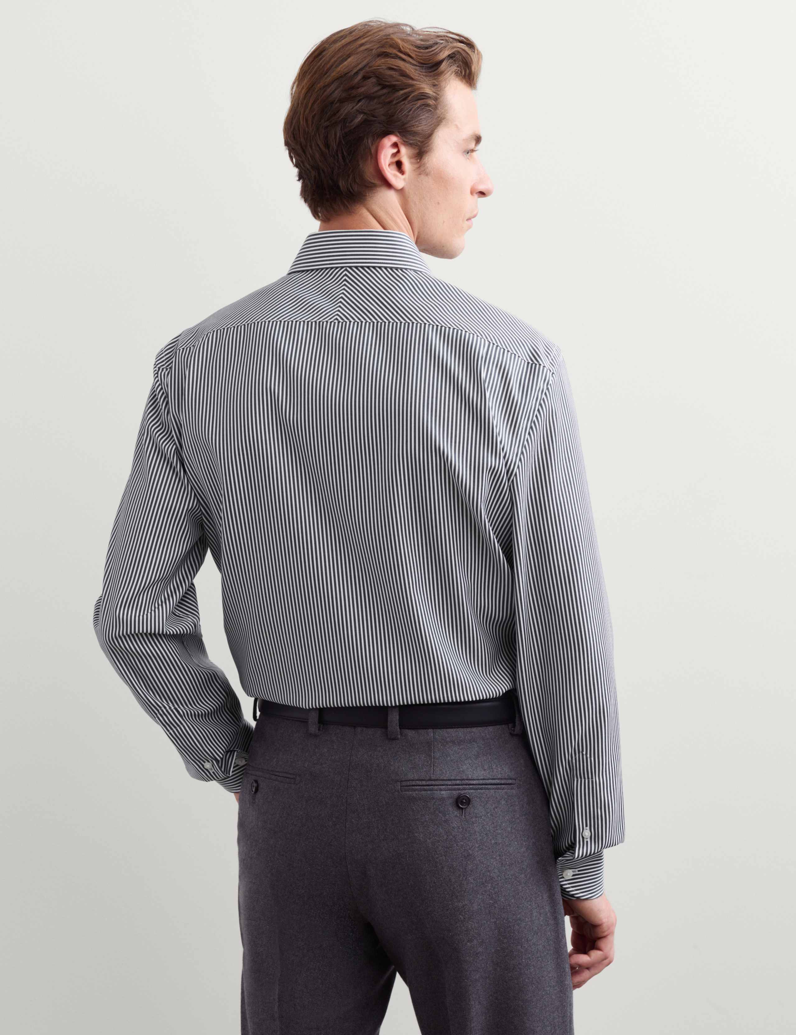 Slim Fit Pure Cotton Striped Luxury Shirt 5 of 8
