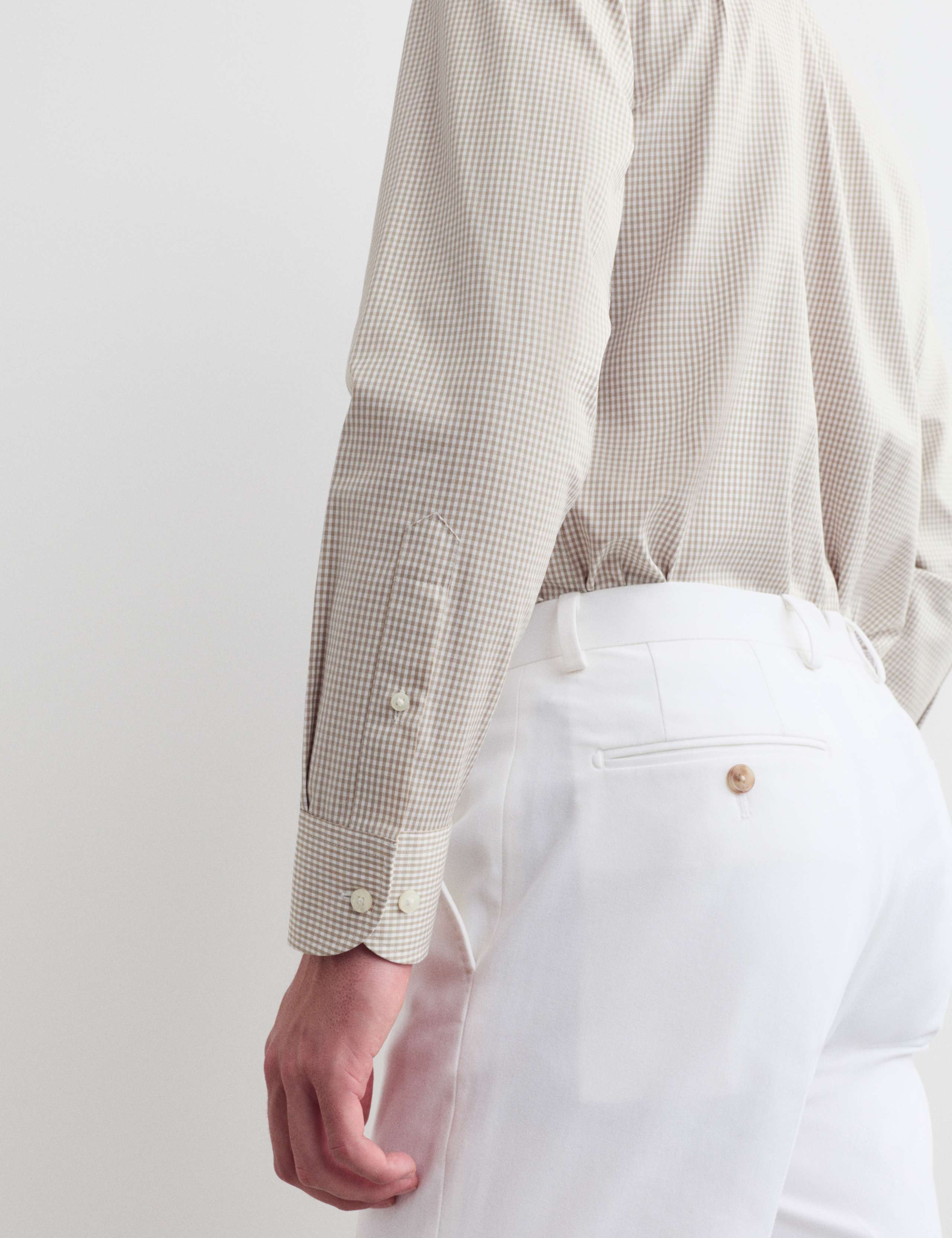 Regular Fit Pure Cotton Gingham Luxury Shirt 4 of 7