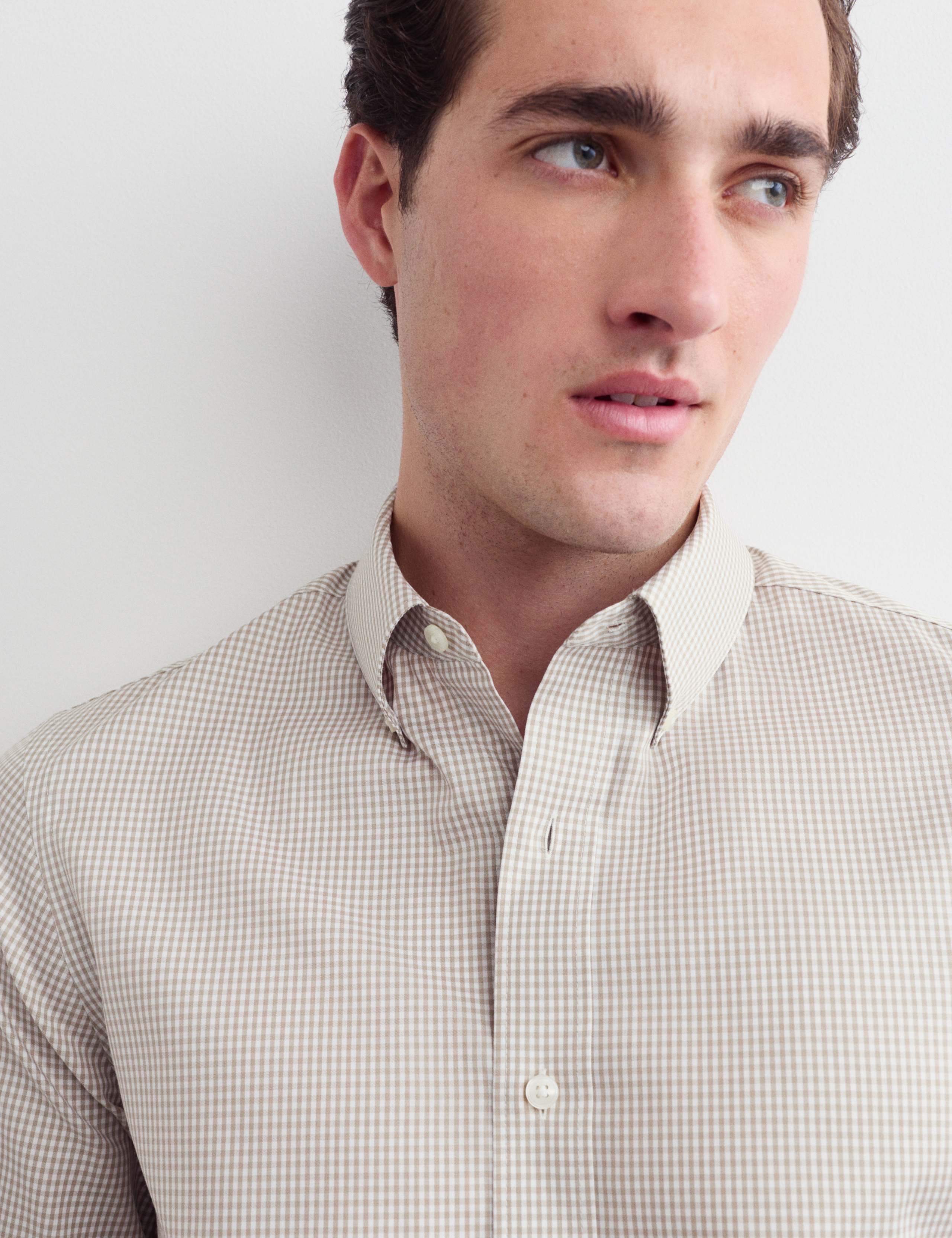 Regular Fit Pure Cotton Gingham Luxury Shirt 5 of 7