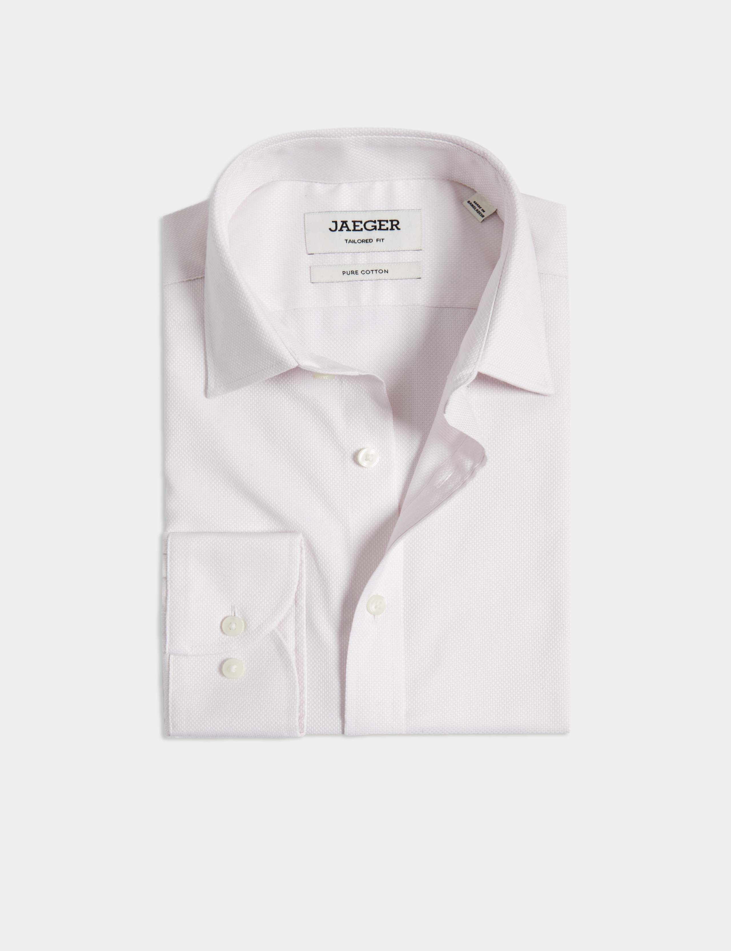 Tailored Fit Luxury Cotton Textured Shirt 2 of 8