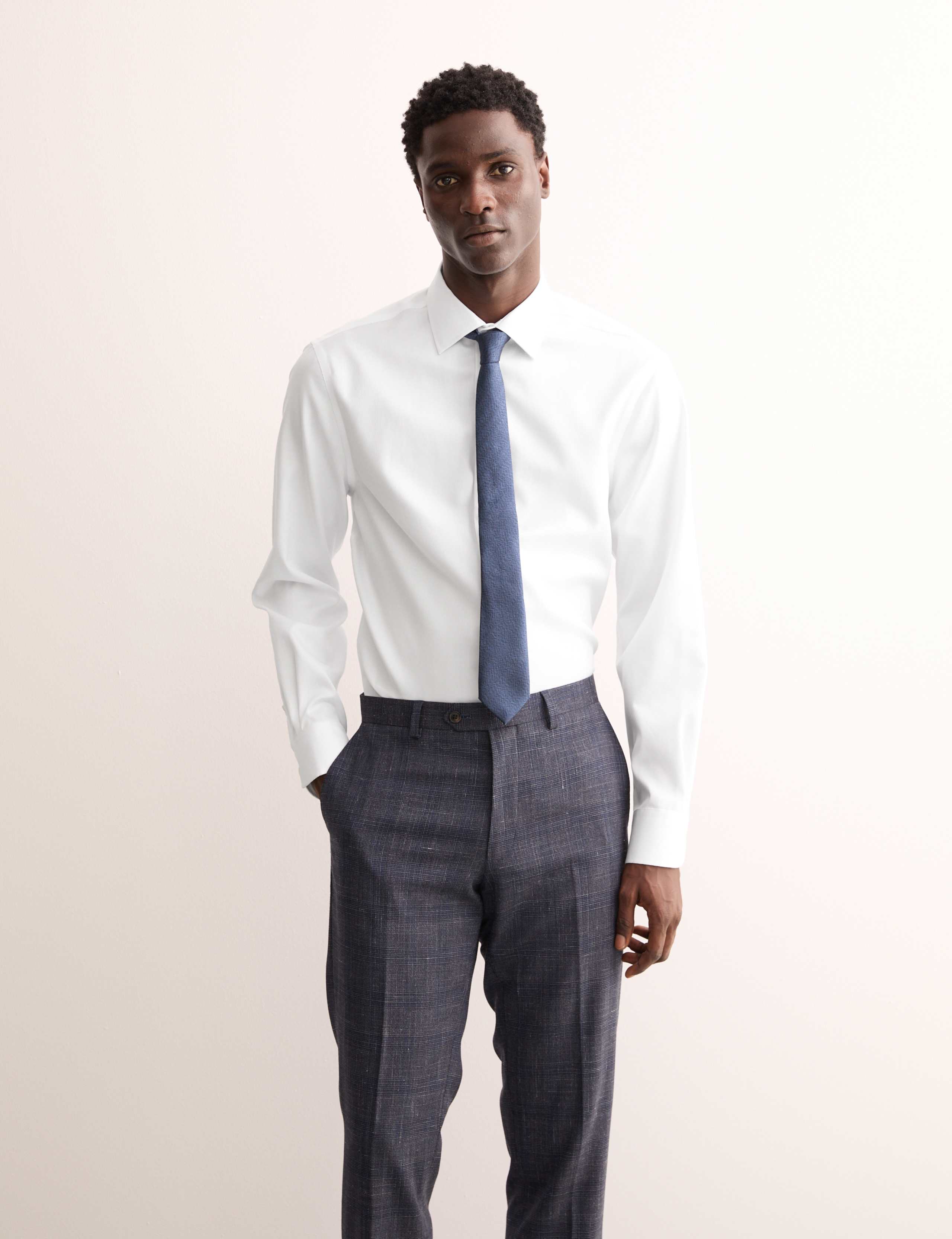 Tailored Fit Luxury Cotton Textured Shirt 6 of 8