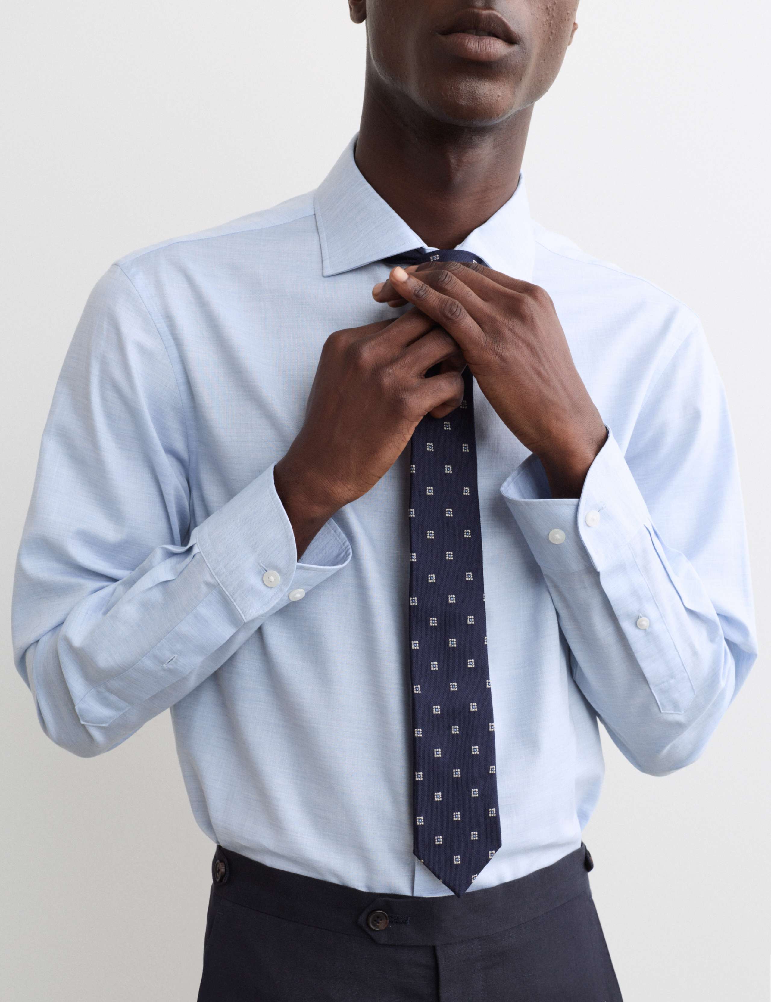 Regular Fit Luxury Pure Cotton Textured Shirt 3 of 7