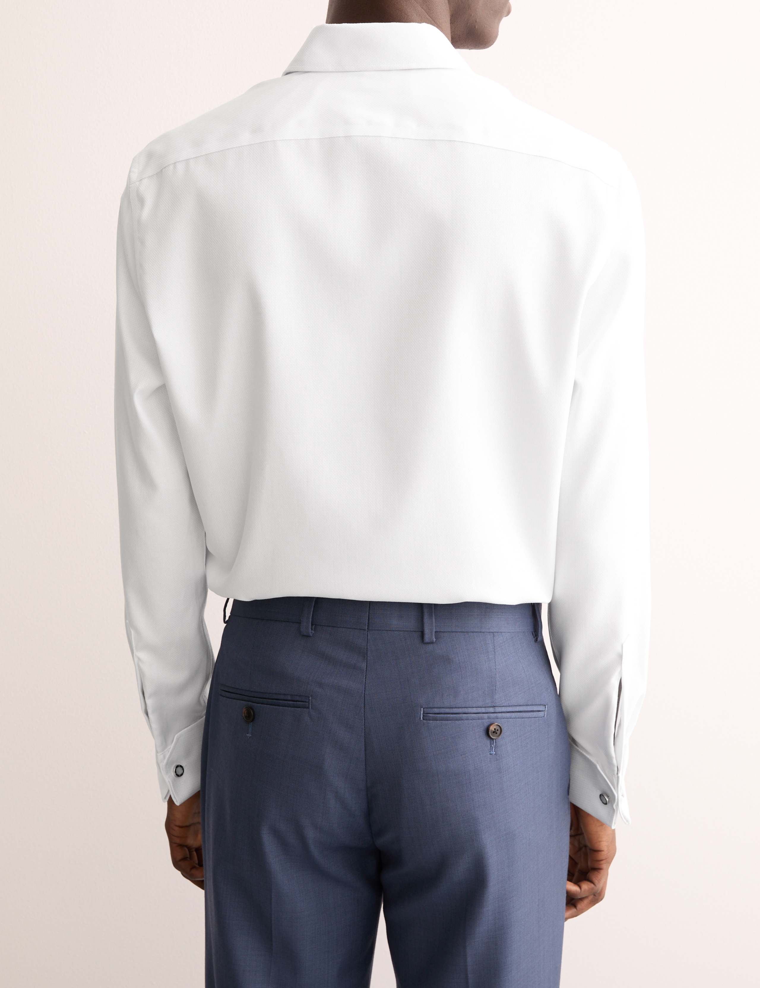 Tailored Fit Luxury Cotton Textured Shirt 7 of 8