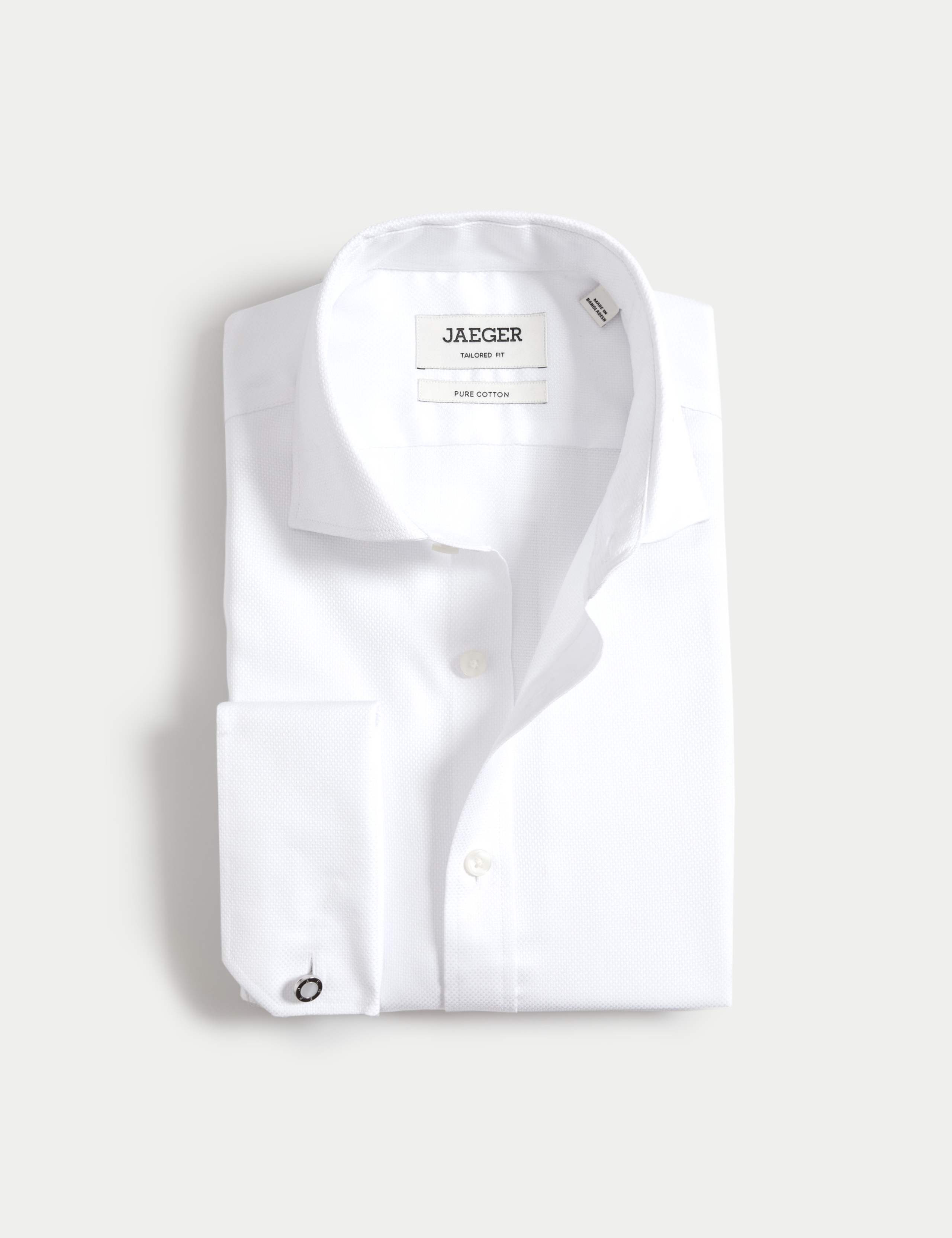 Tailored Fit Luxury Cotton Textured Shirt 2 of 8