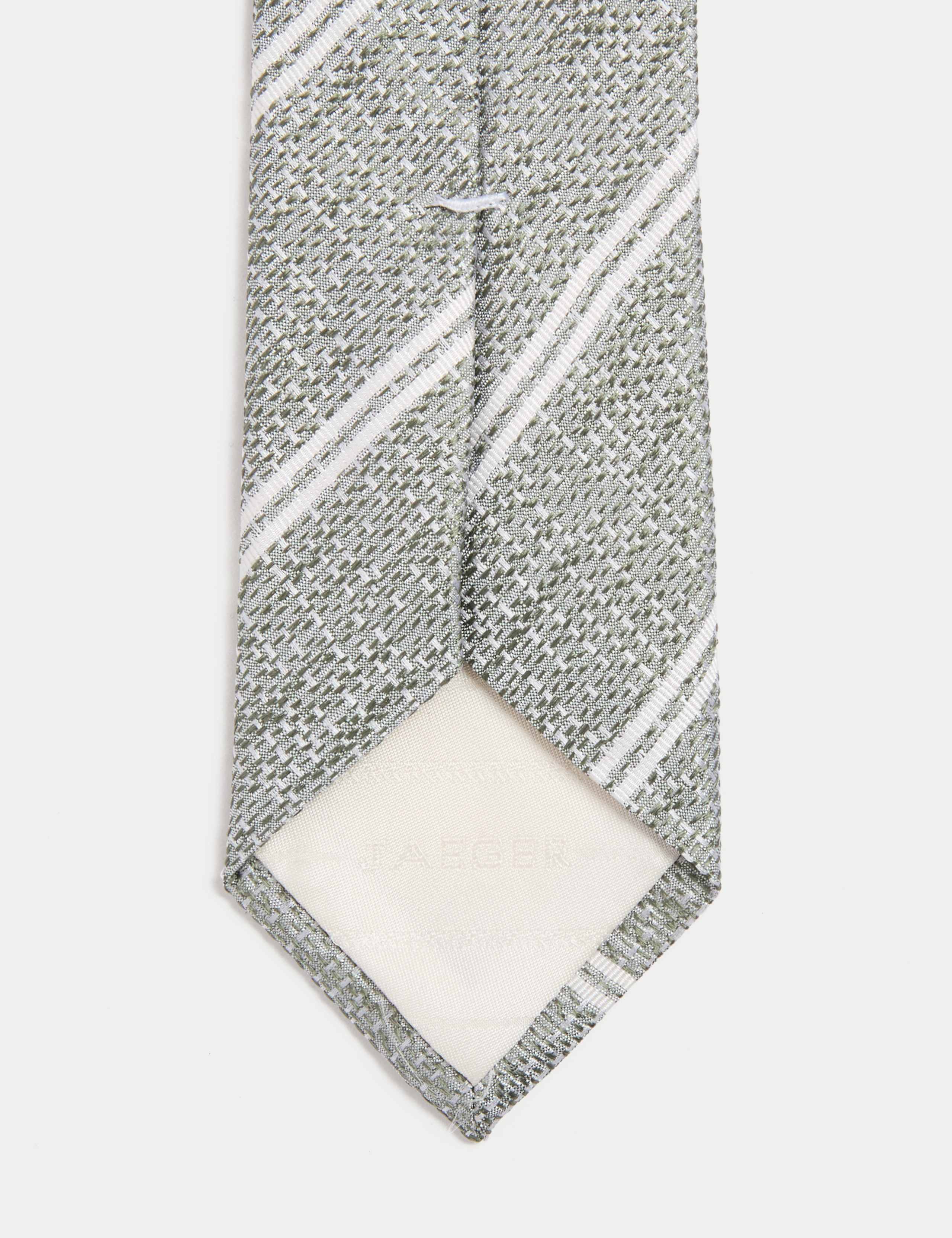 Slim Striped Pure Silk Tie 2 of 3