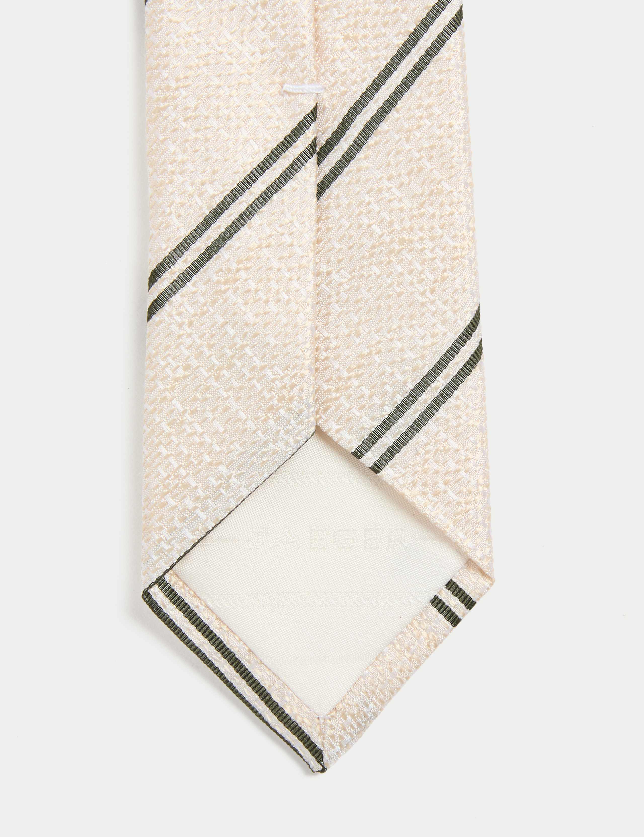 Slim Striped Pure Silk Tie 2 of 3