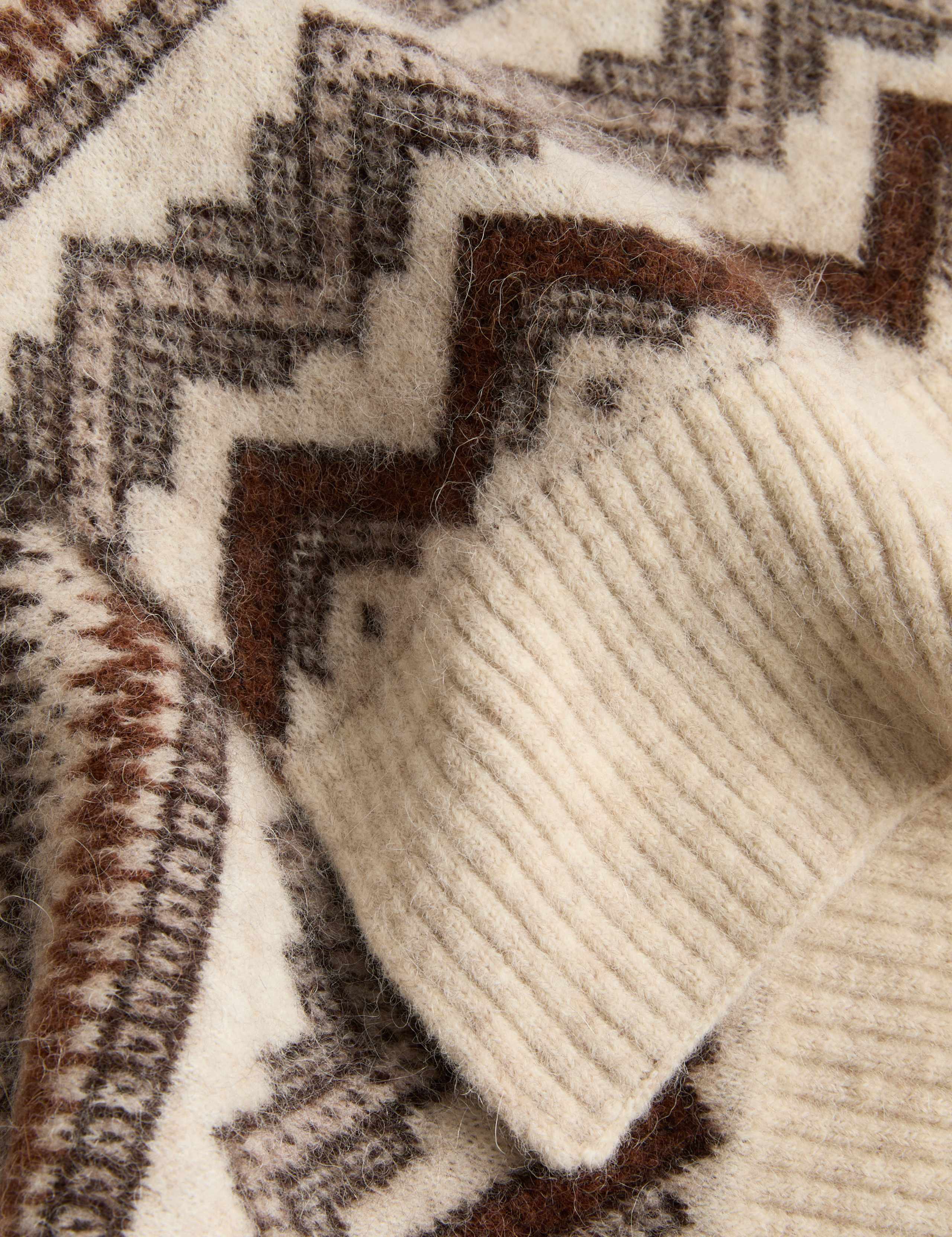 Alpaca Blend Fair Isle Scarf 2 of 2