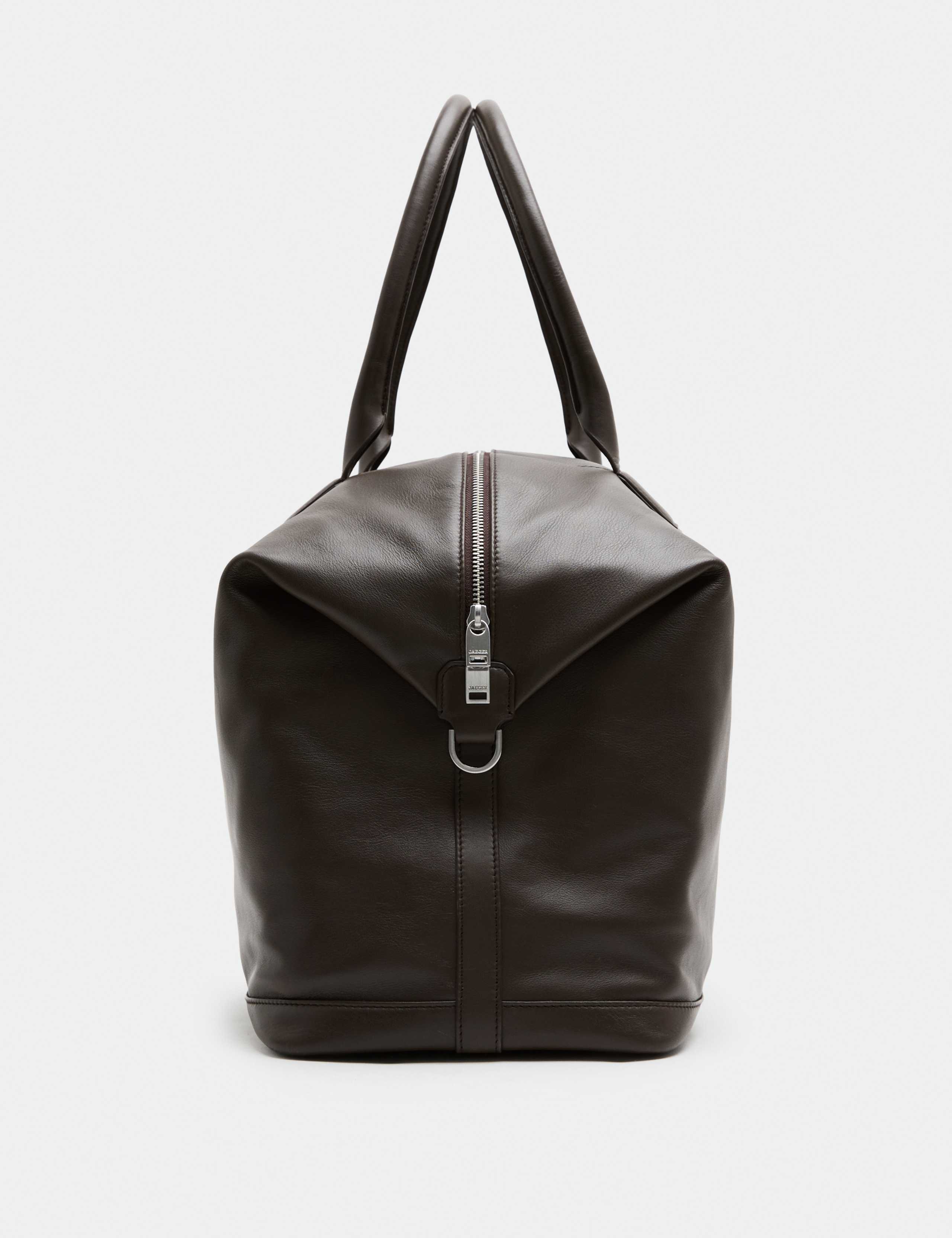 Leather Zip Top Weekend Bag 2 of 4