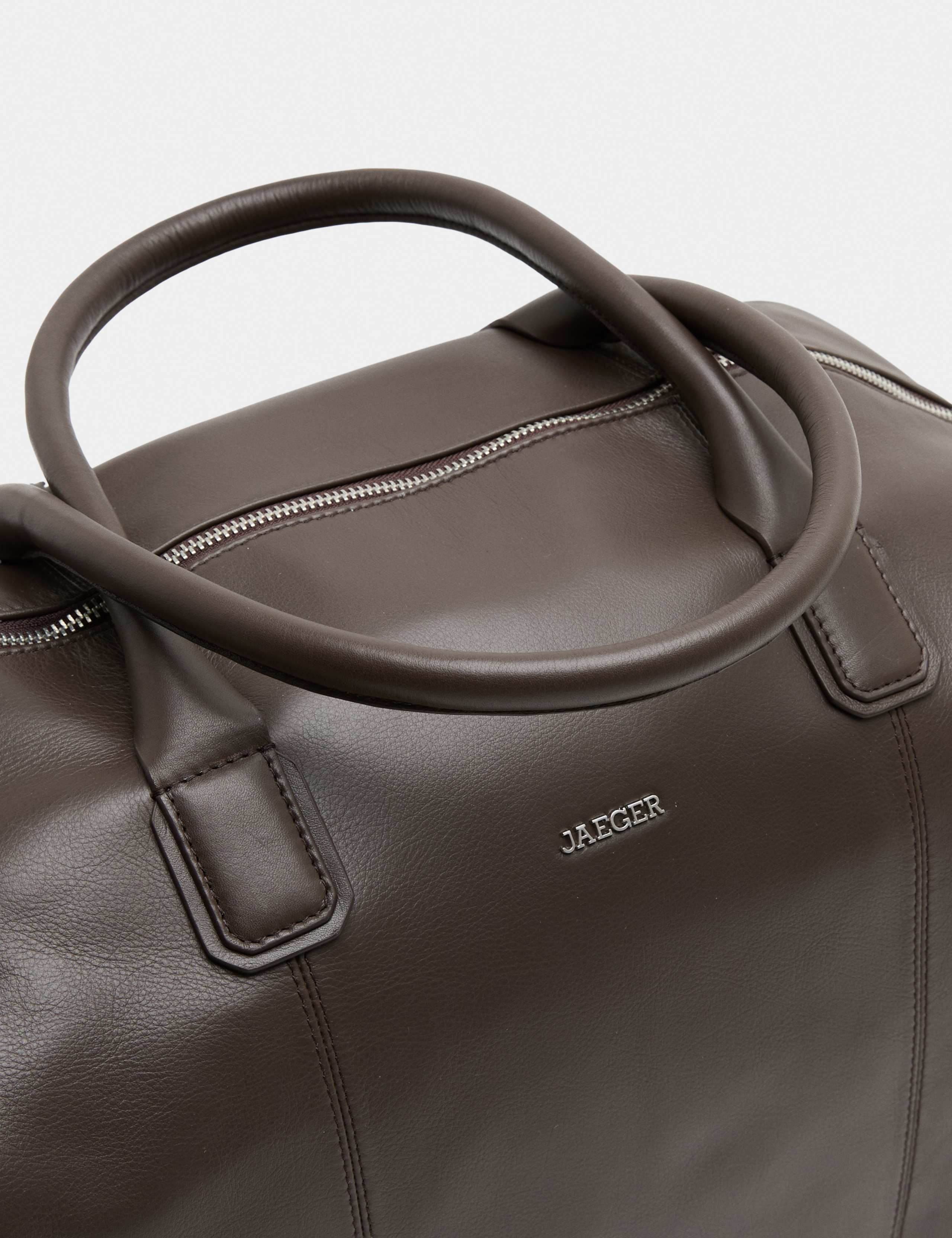 Leather Zip Top Weekend Bag 3 of 4