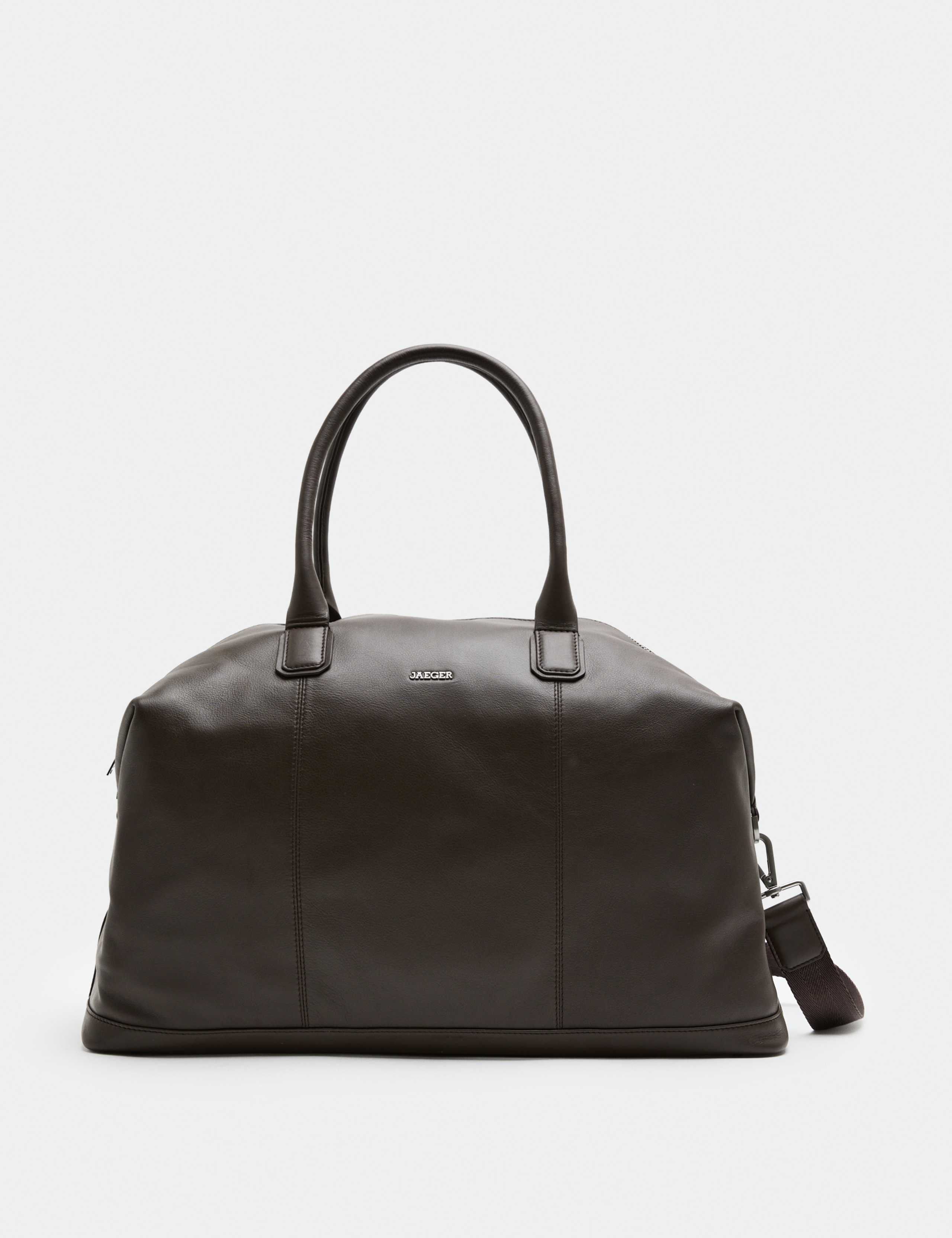Leather Zip Top Weekend Bag 1 of 4