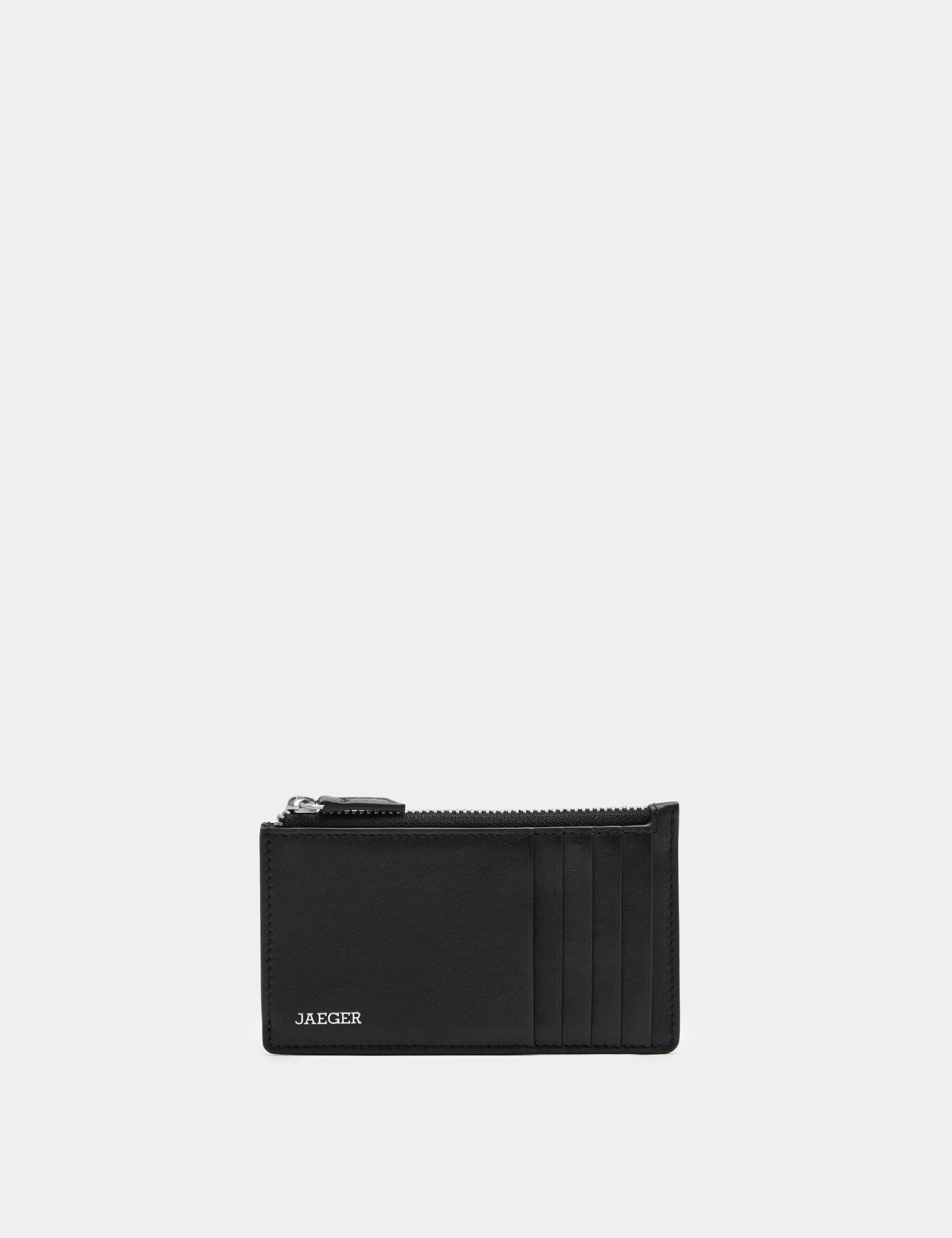 Leather Zip Card Holder 1 of 2