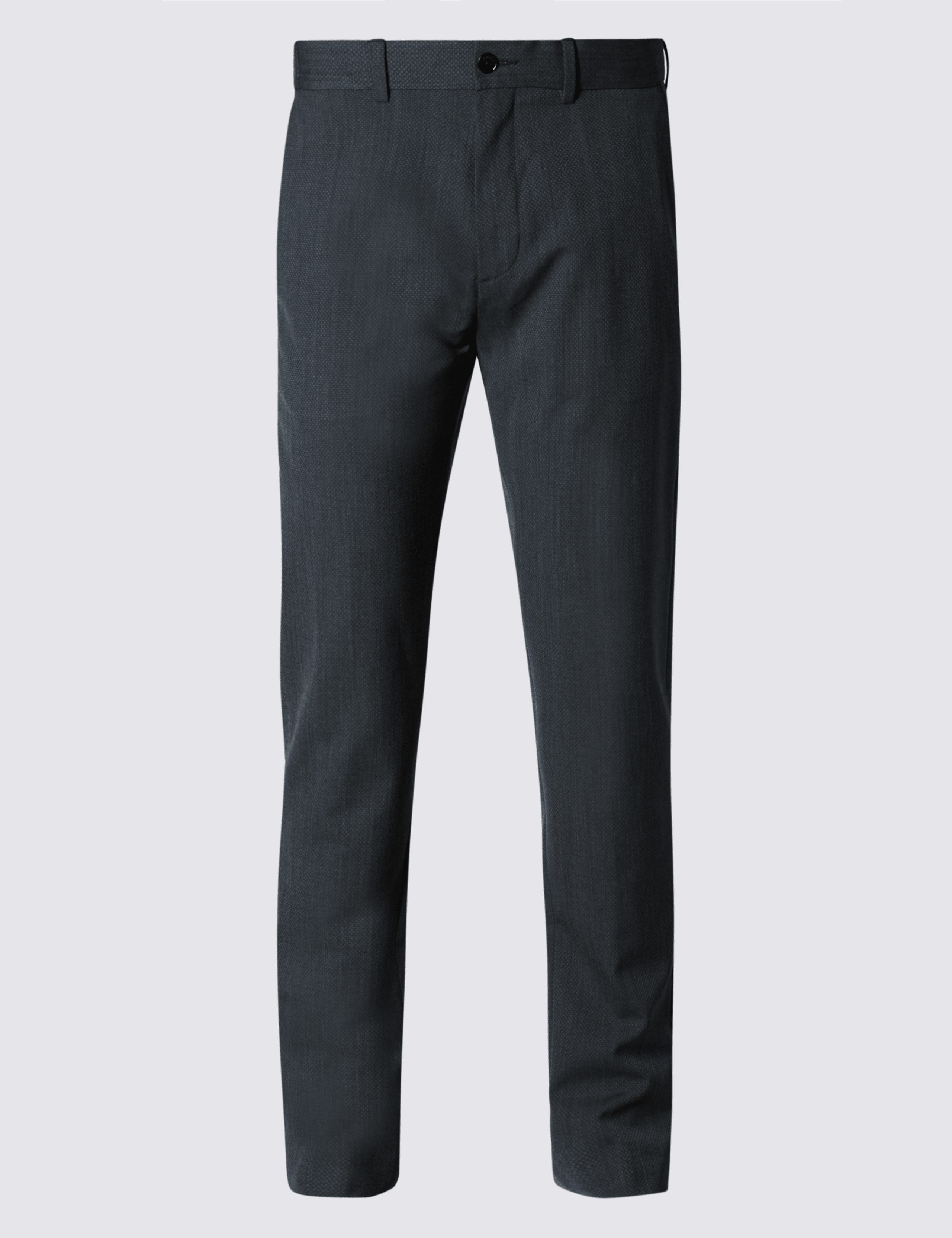 Tailored Fit Textured Chinos with Wool 2 of 3
