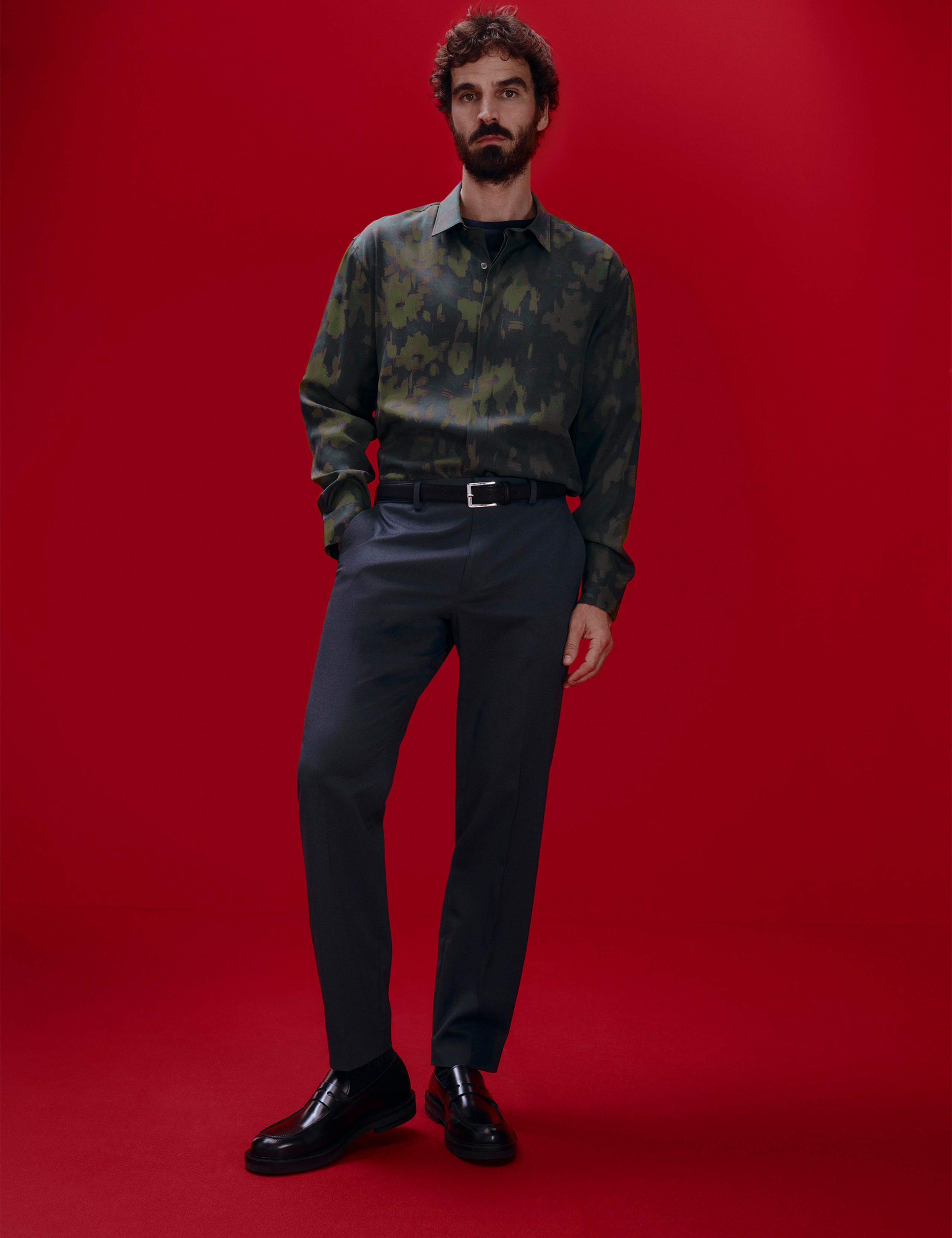 Regular Fit Smart Stretch Trousers 1 of 7