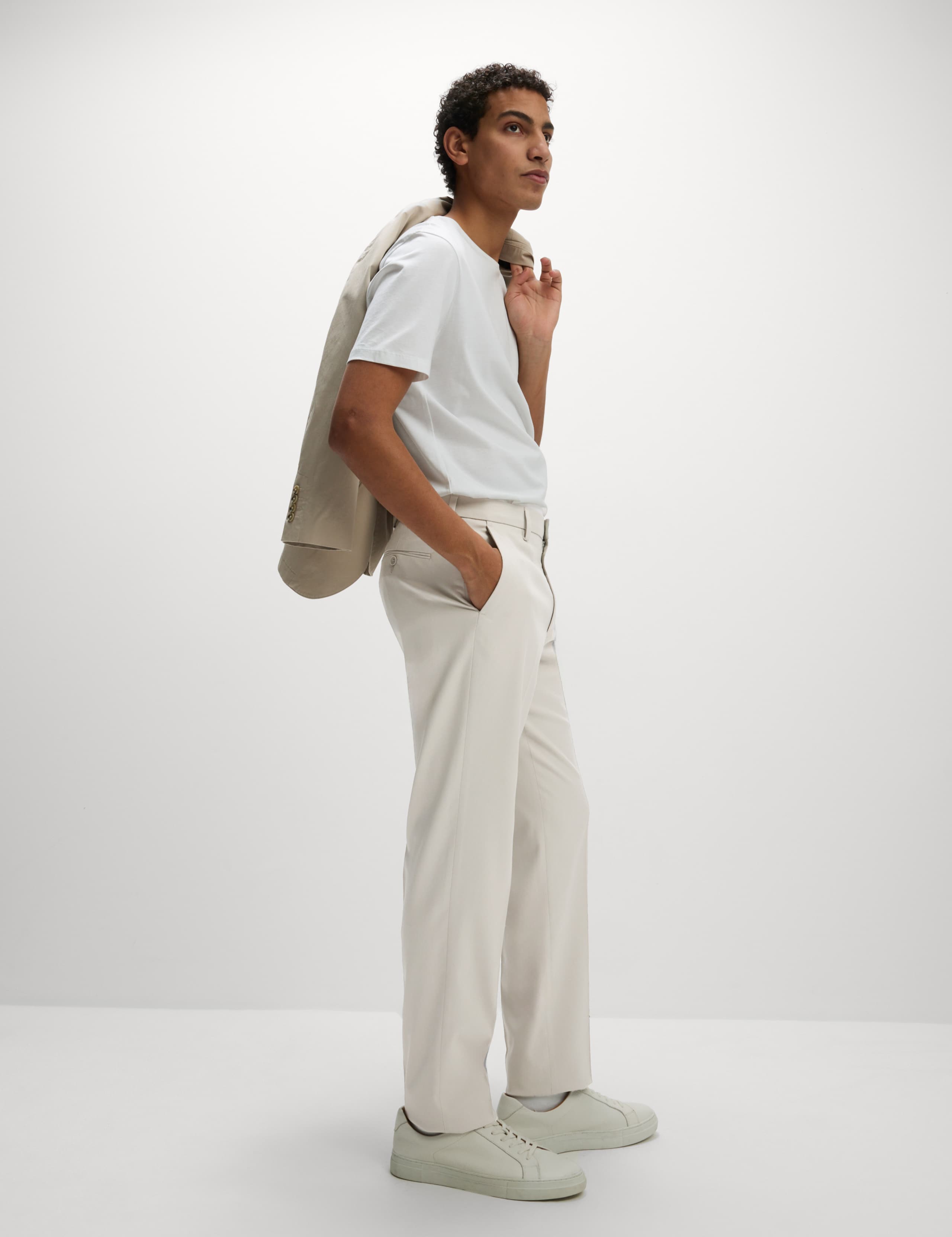 Regular Fit Smart Stretch Trousers 1 of 6