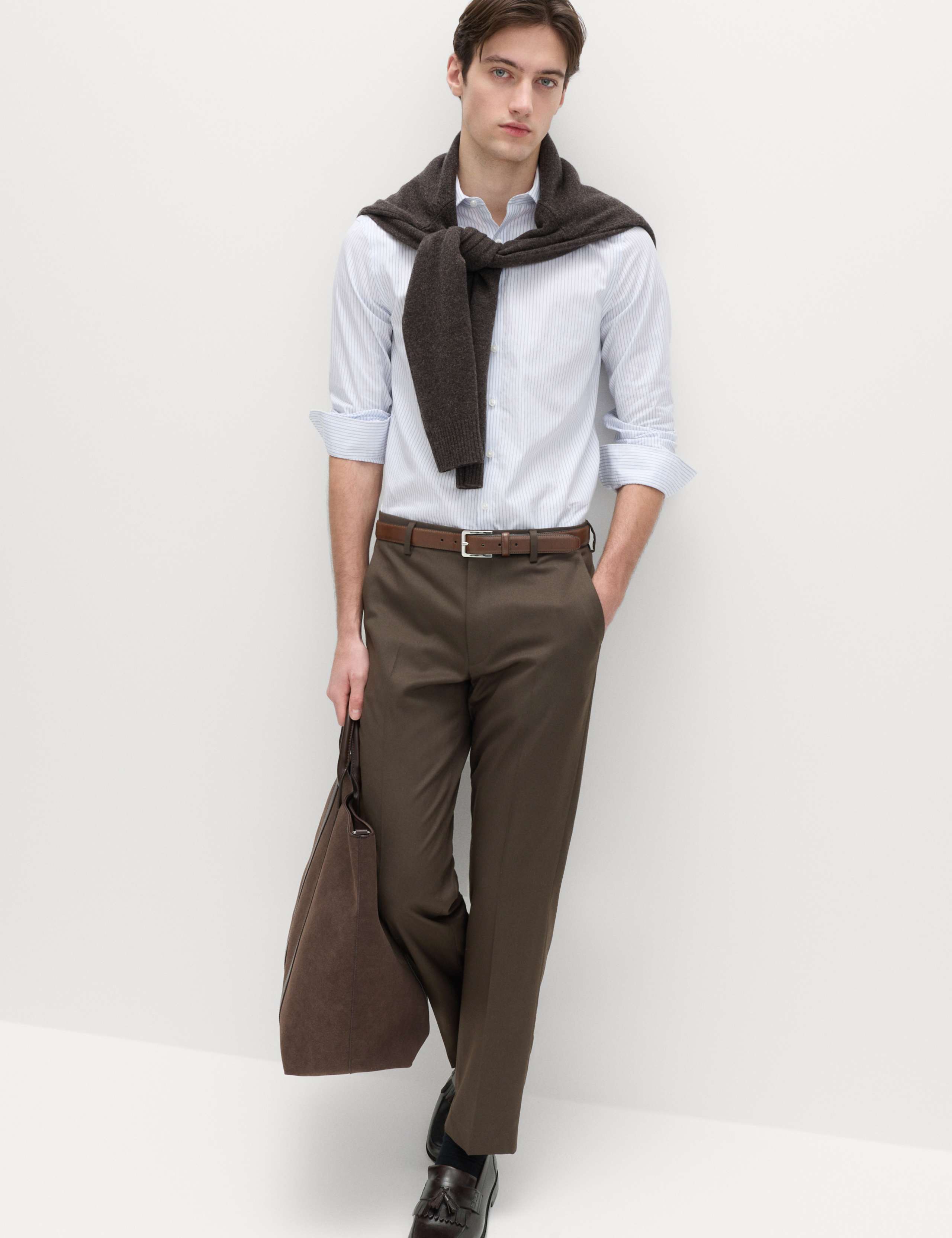 Regular Fit Smart Stretch Trousers 3 of 6