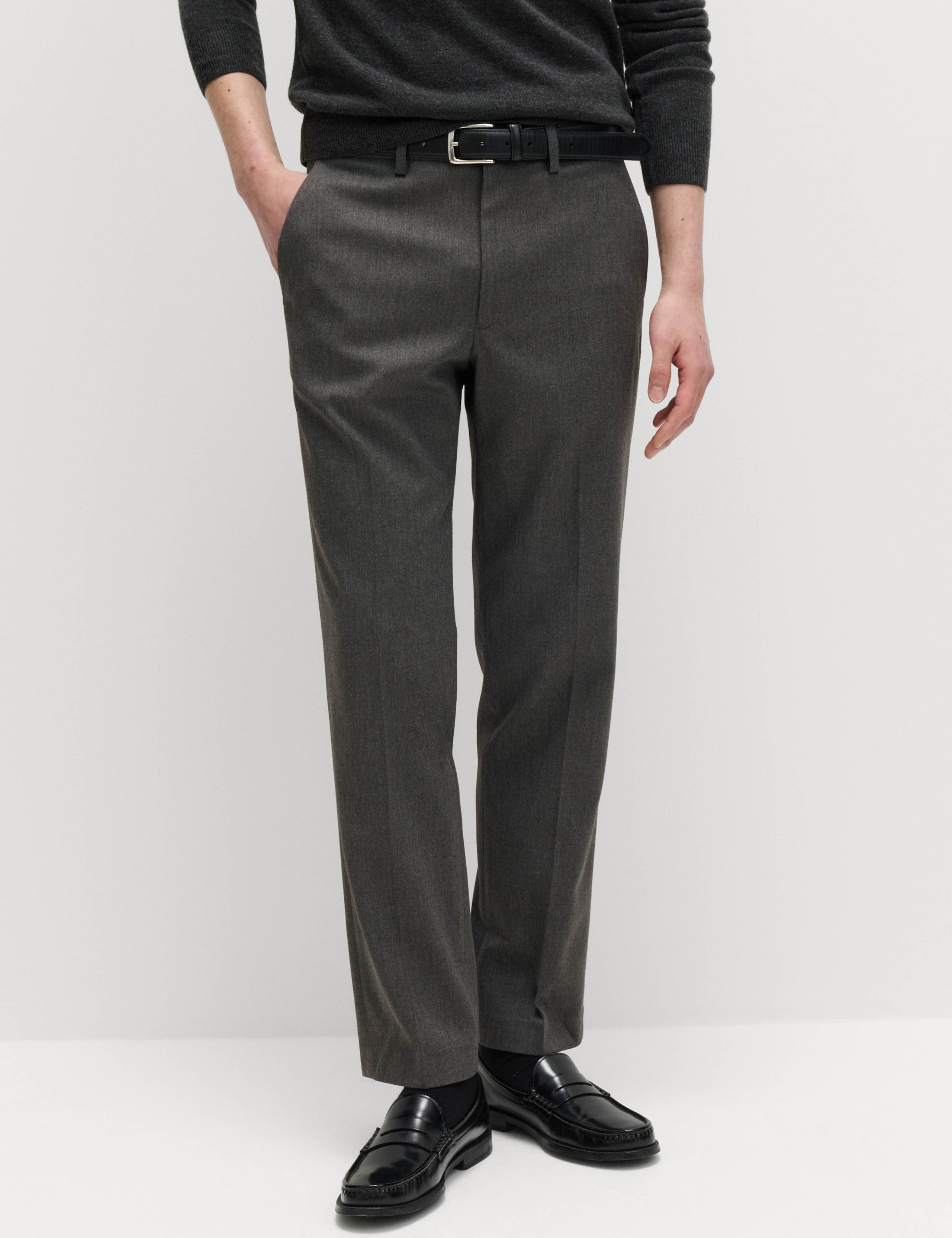 Regular Fit Smart Stretch Trousers 1 of 7