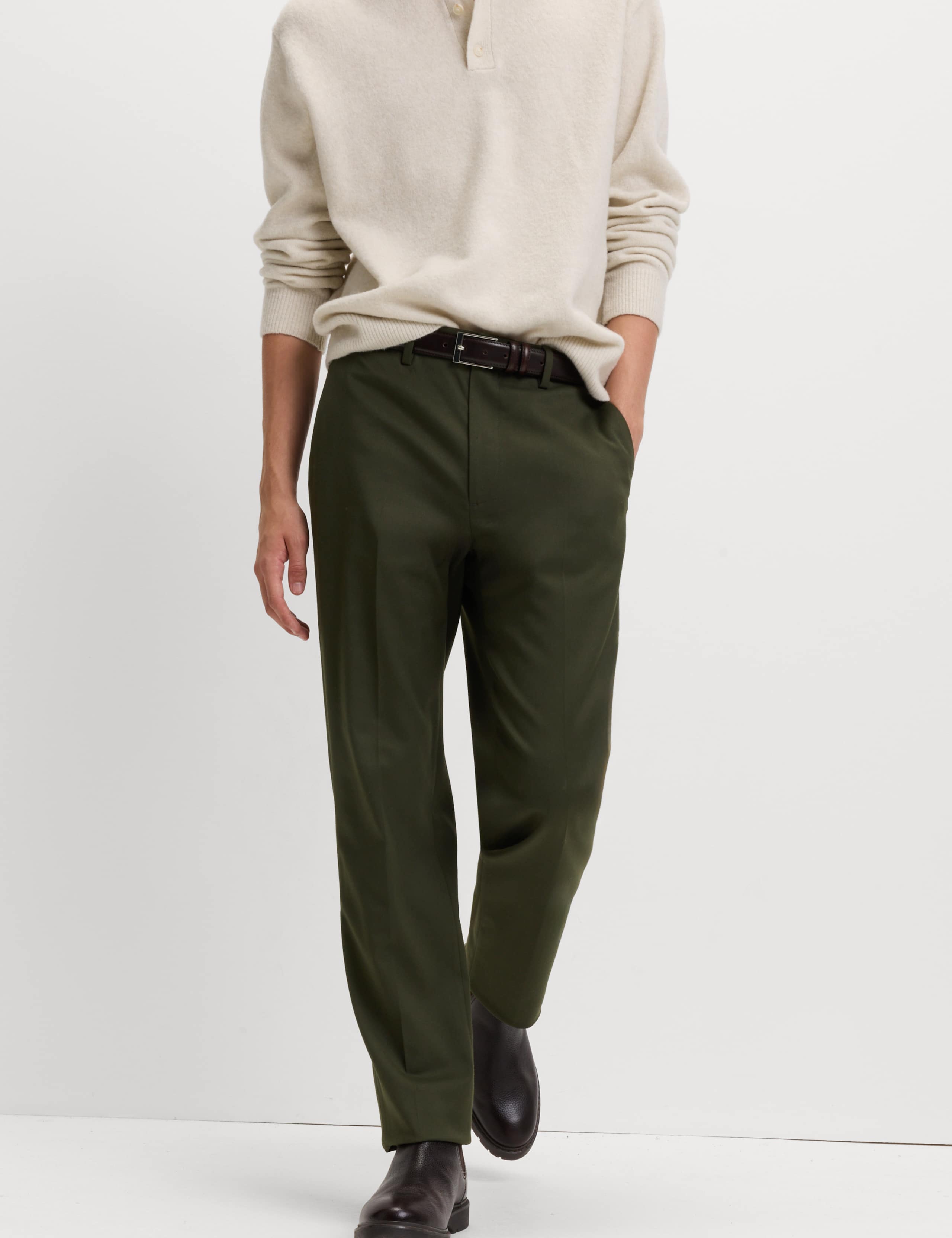 Regular Fit Smart Stretch Trousers 3 of 5