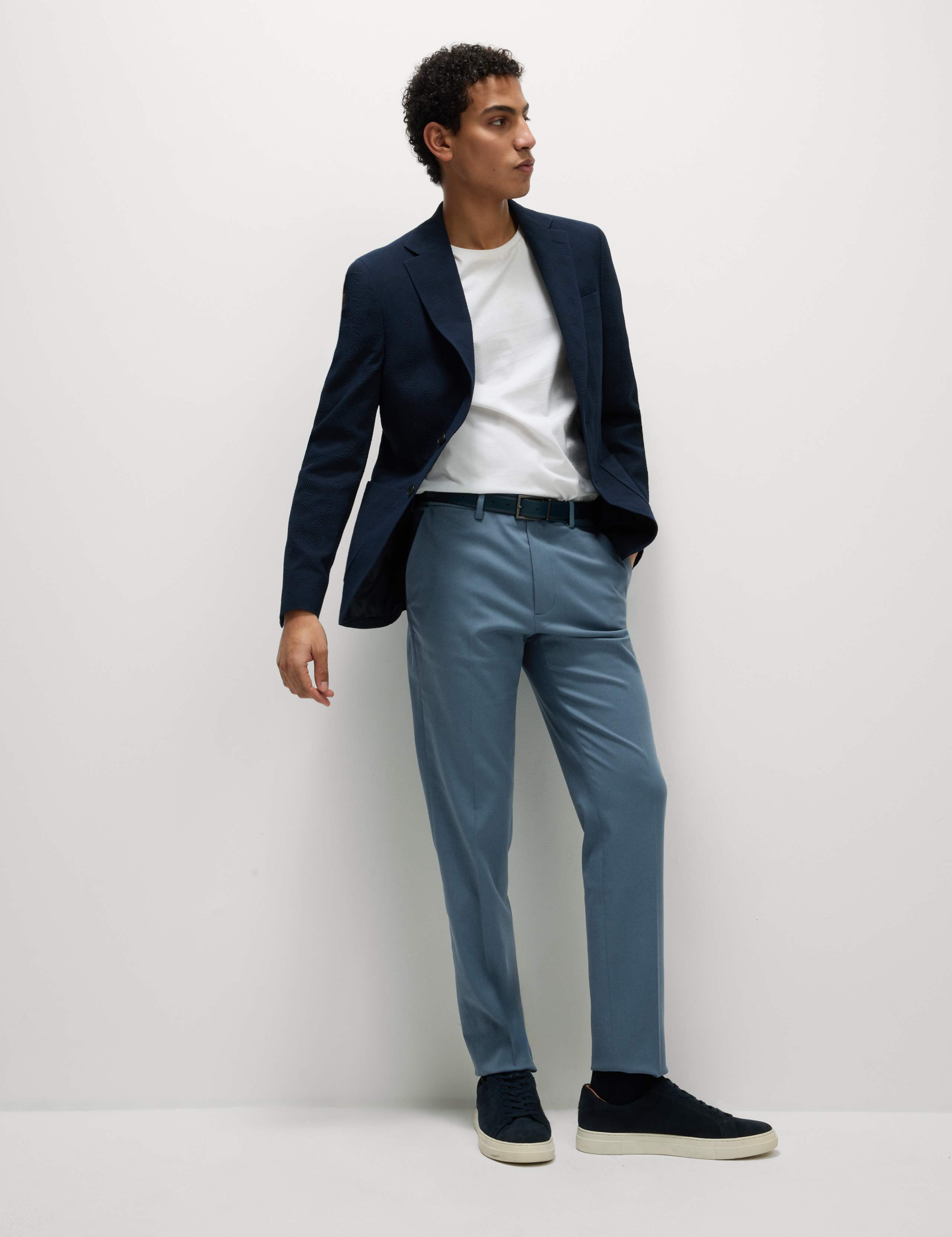 Slim Fit Smart Stretch Trousers 1 of 6