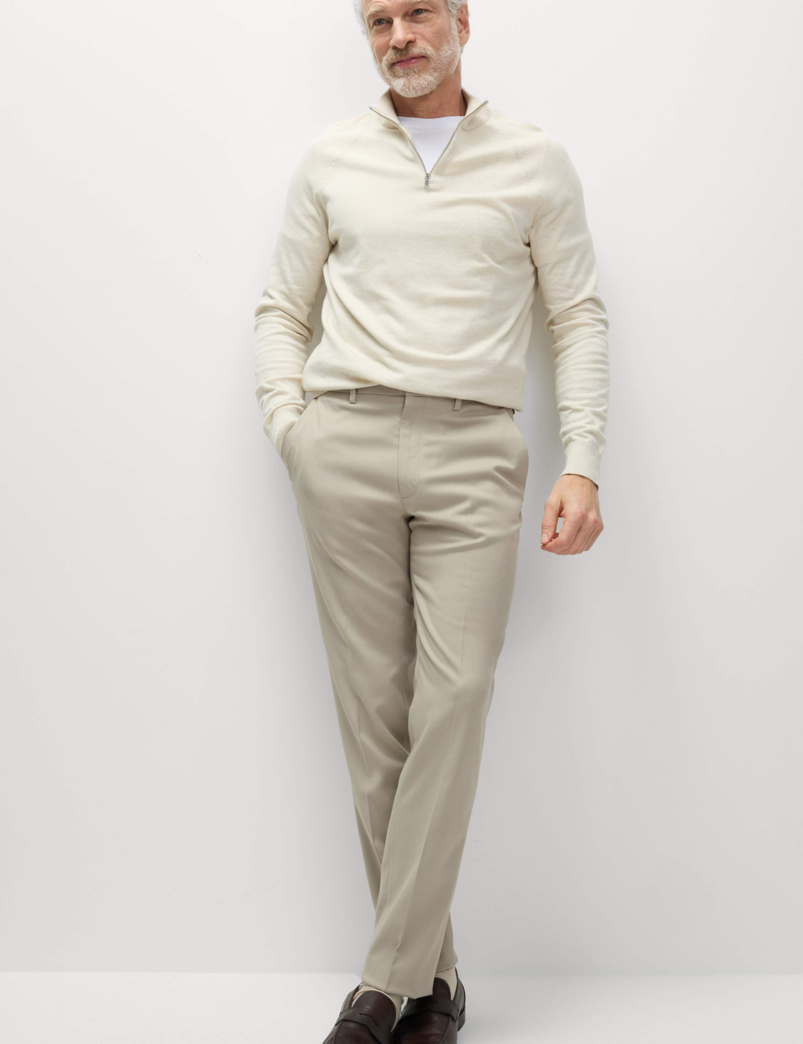 Slim Fit Stretch Smart Trousers 1 of 5