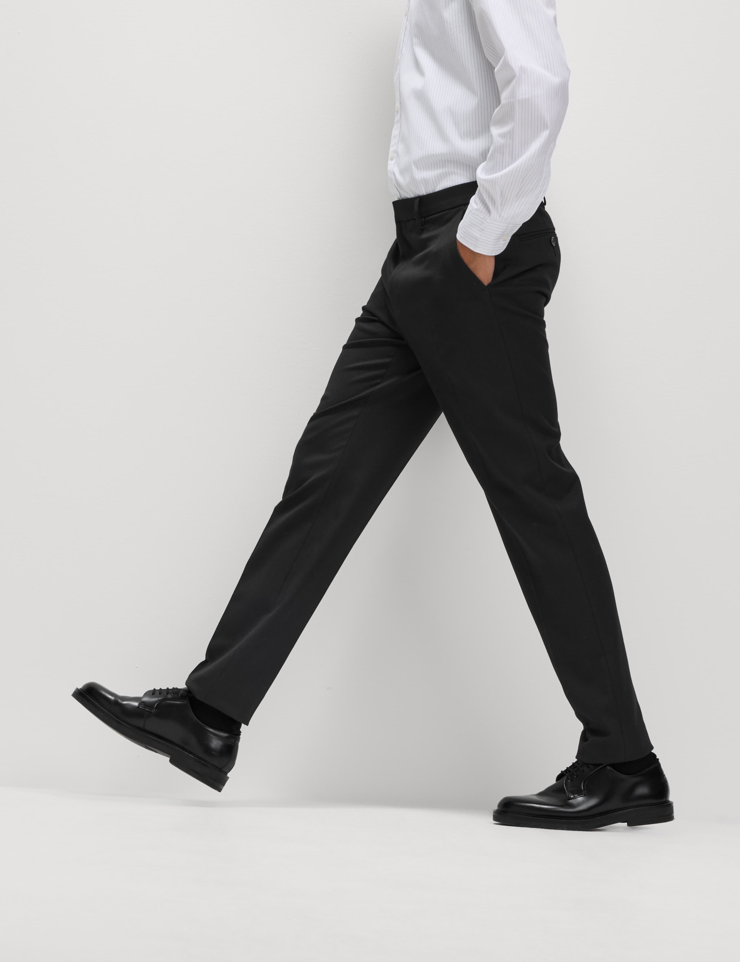 Slim Fit Smart Stretch Trousers 1 of 6