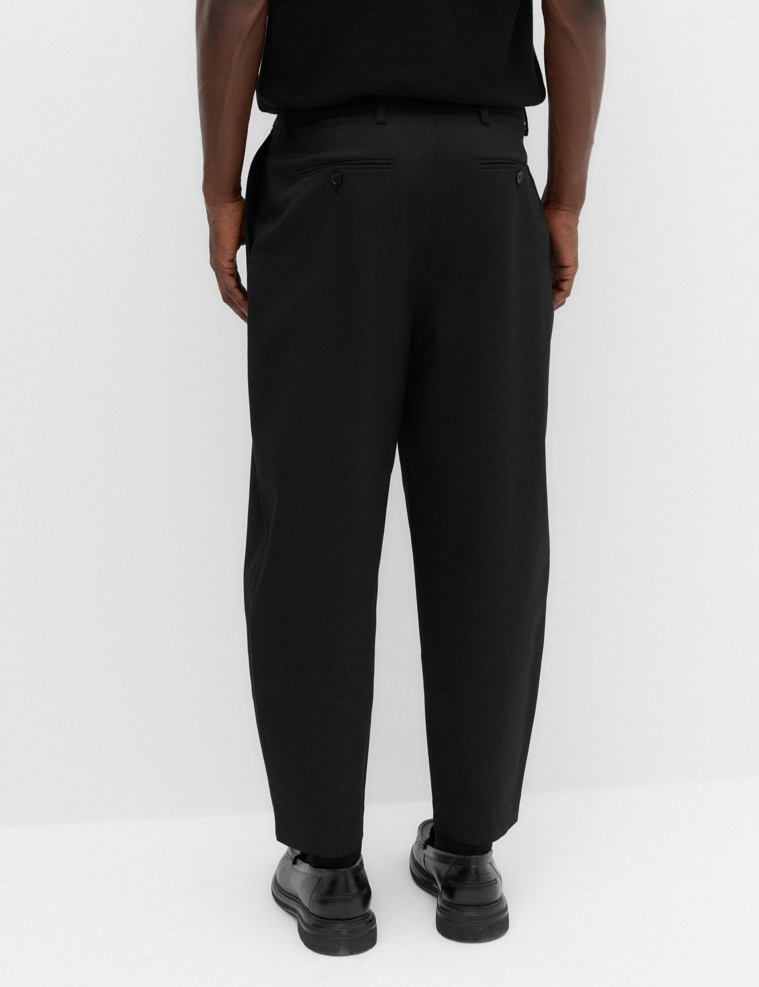 Barrel Fit Smart Twill Trousers 4 of 6