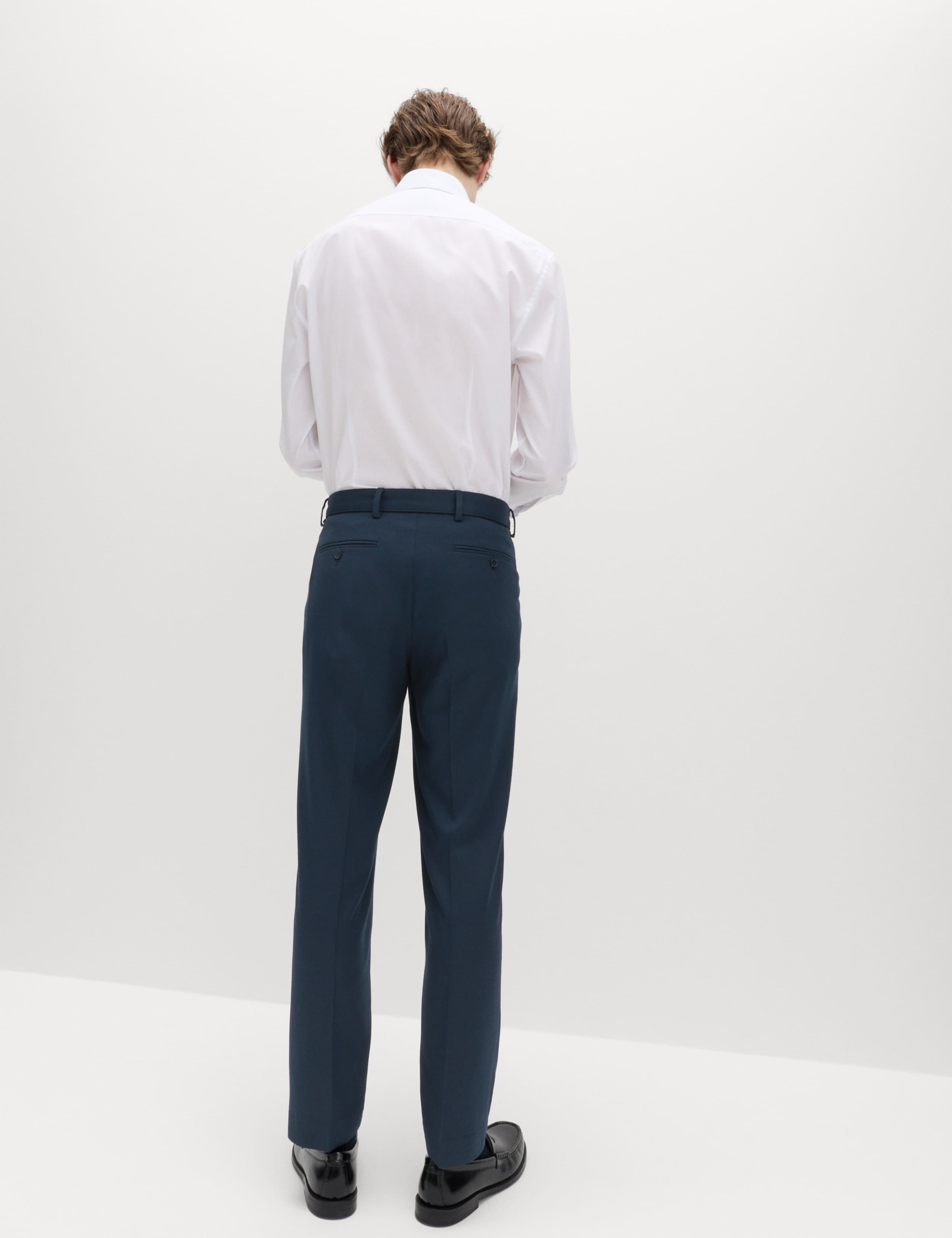 Tapered Fit Self Belt Twill Trousers 4 of 5