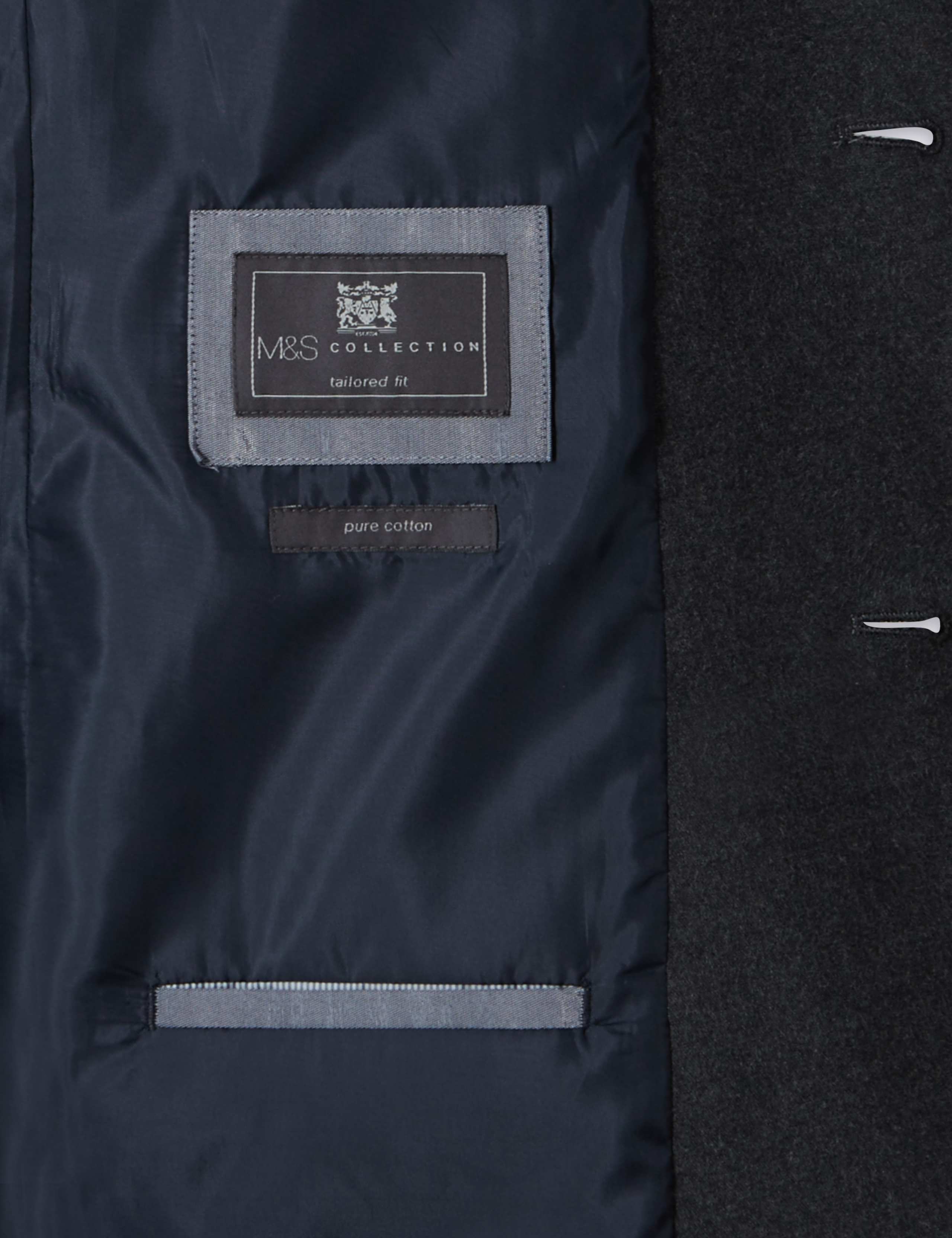 Pure Cotton Tailored Fit 2 Button Flannel Jacket 8 of 8