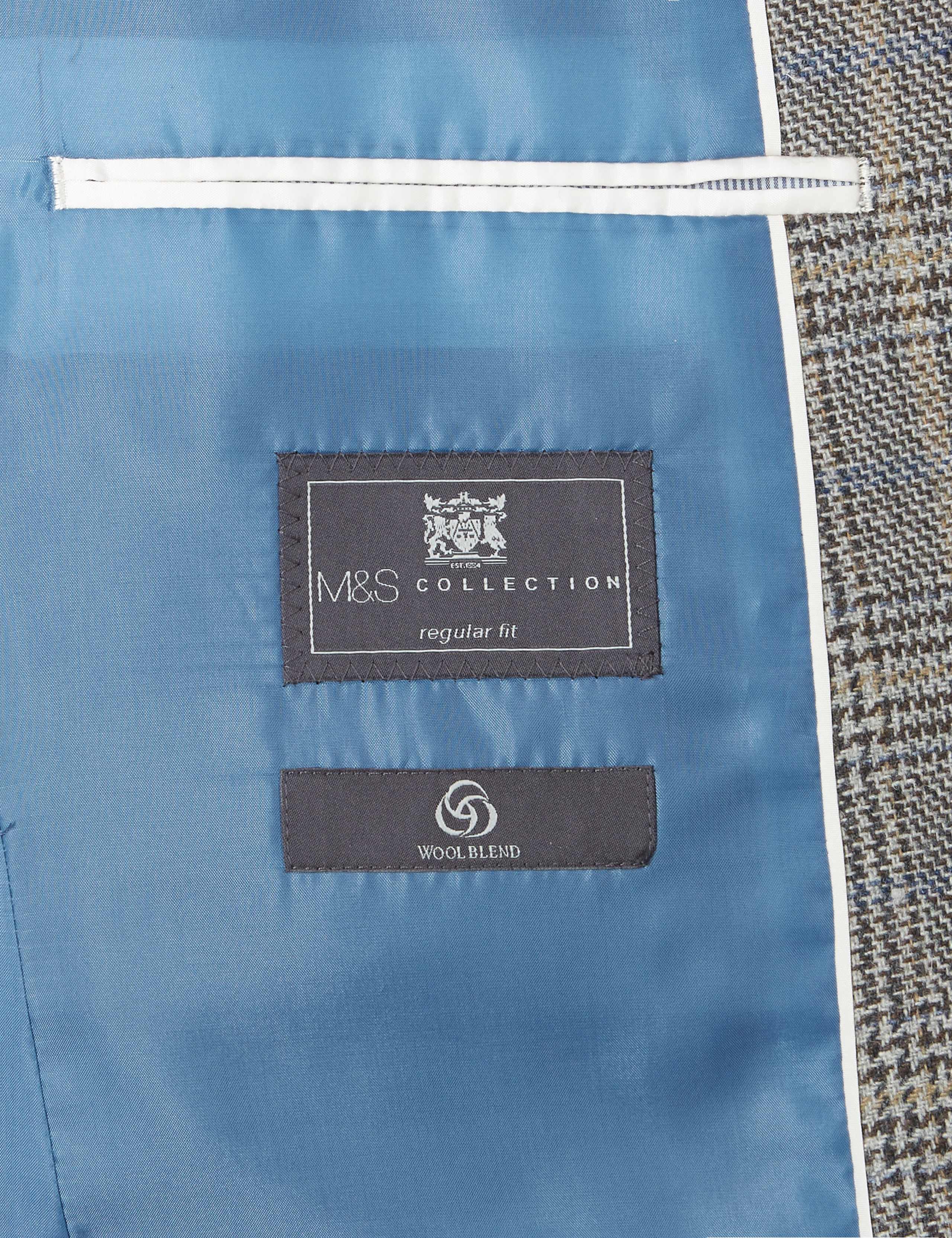 Big & Tall Wool Blend Checked Jacket 7 of 7