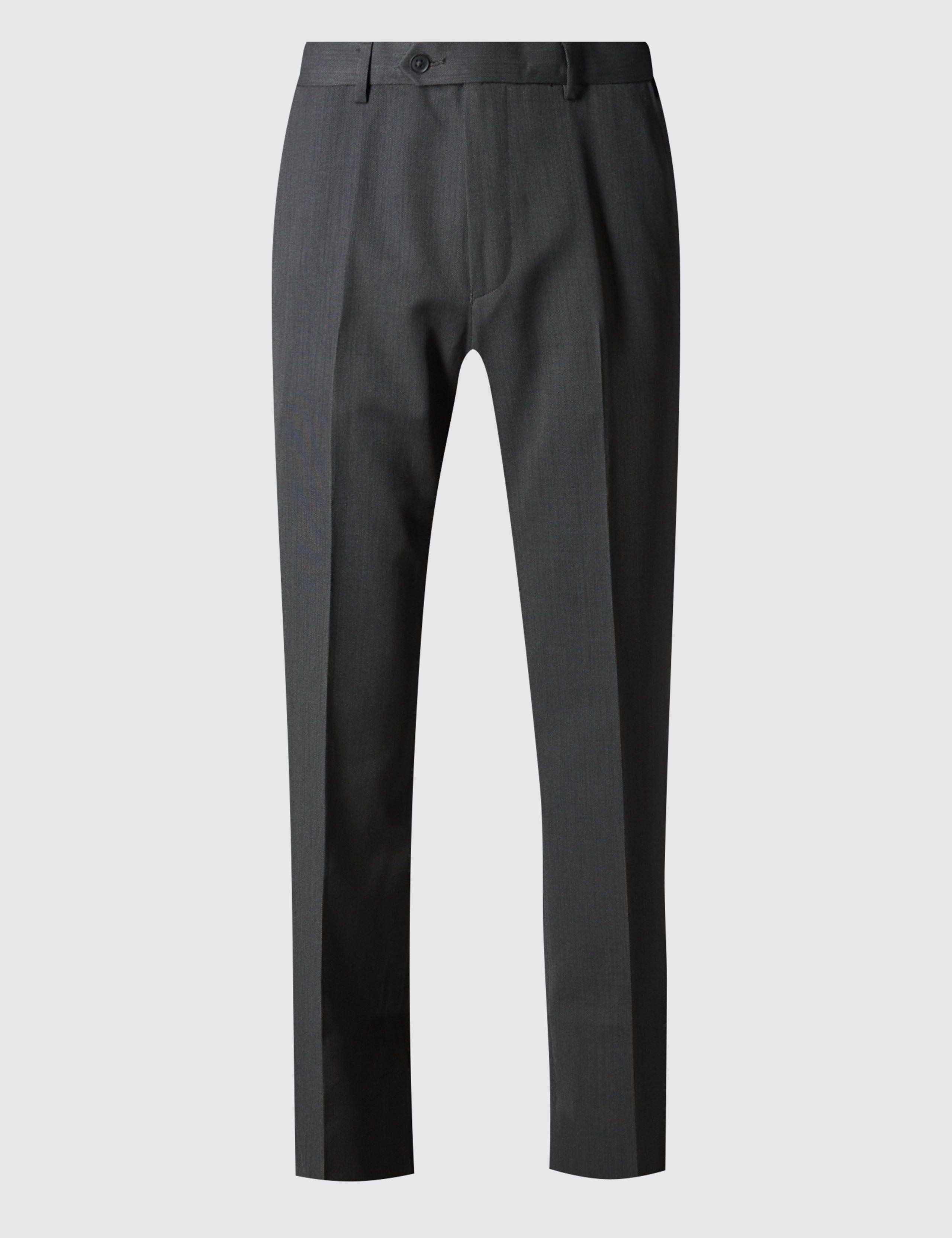 Regular Fit Flat Front Trousers 2 of 3