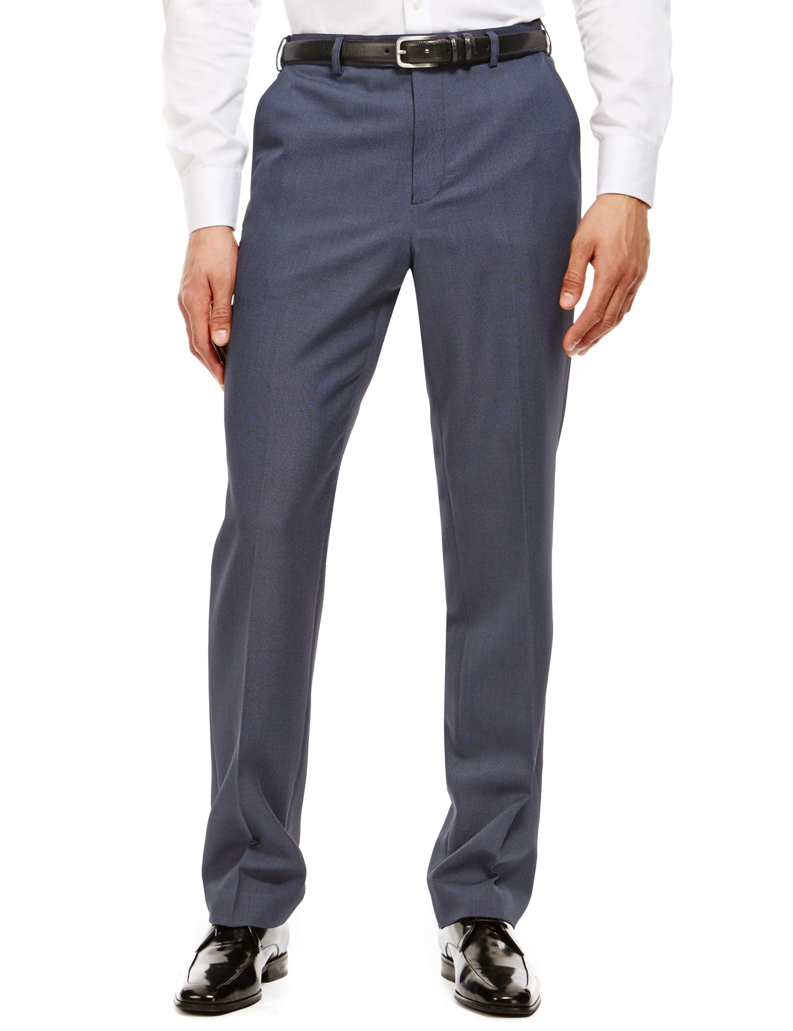 Active Waistband Flat Front Trousers 1 of 3