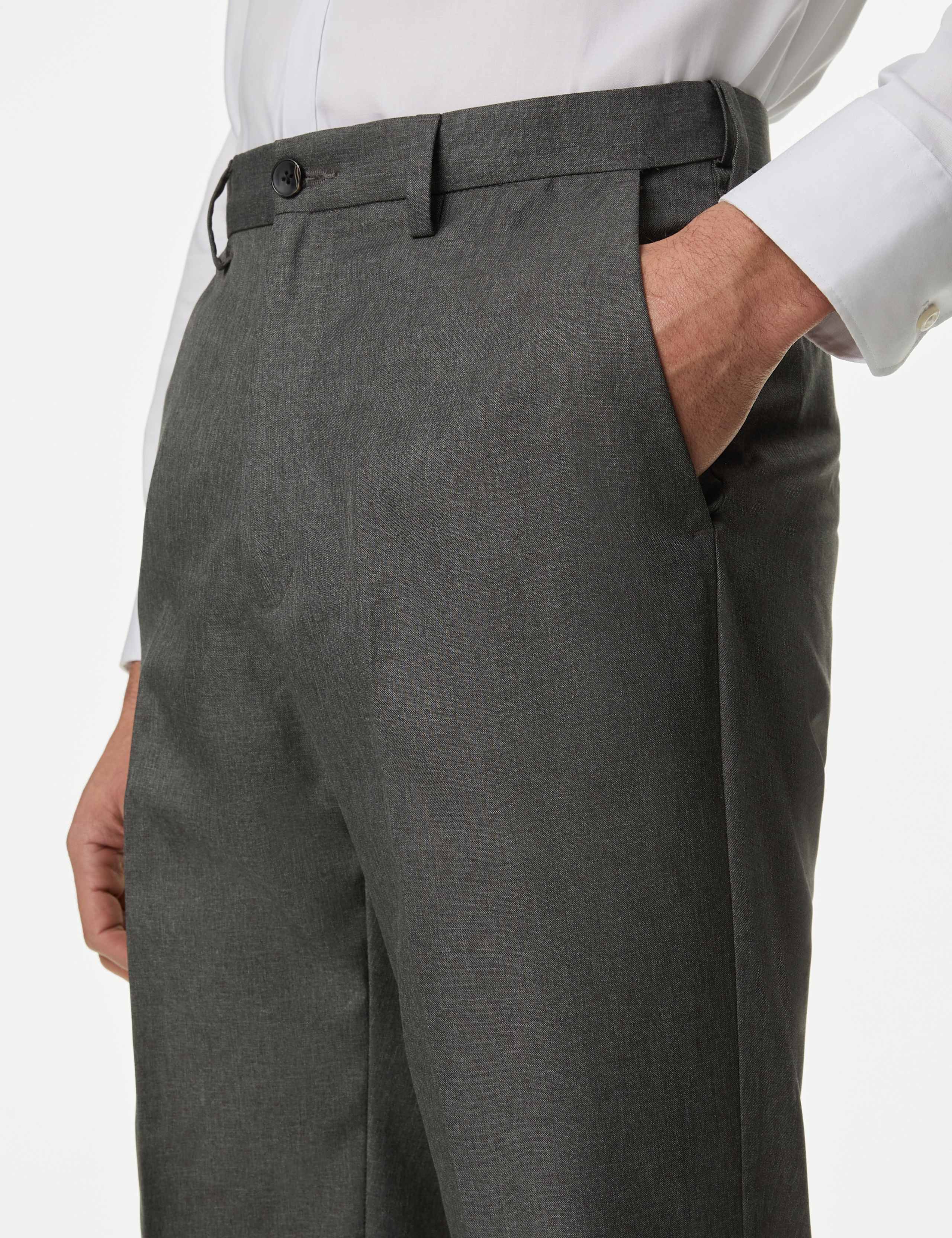 Big & Tall Regular Fit Trousers with Active Waist 6 of 6