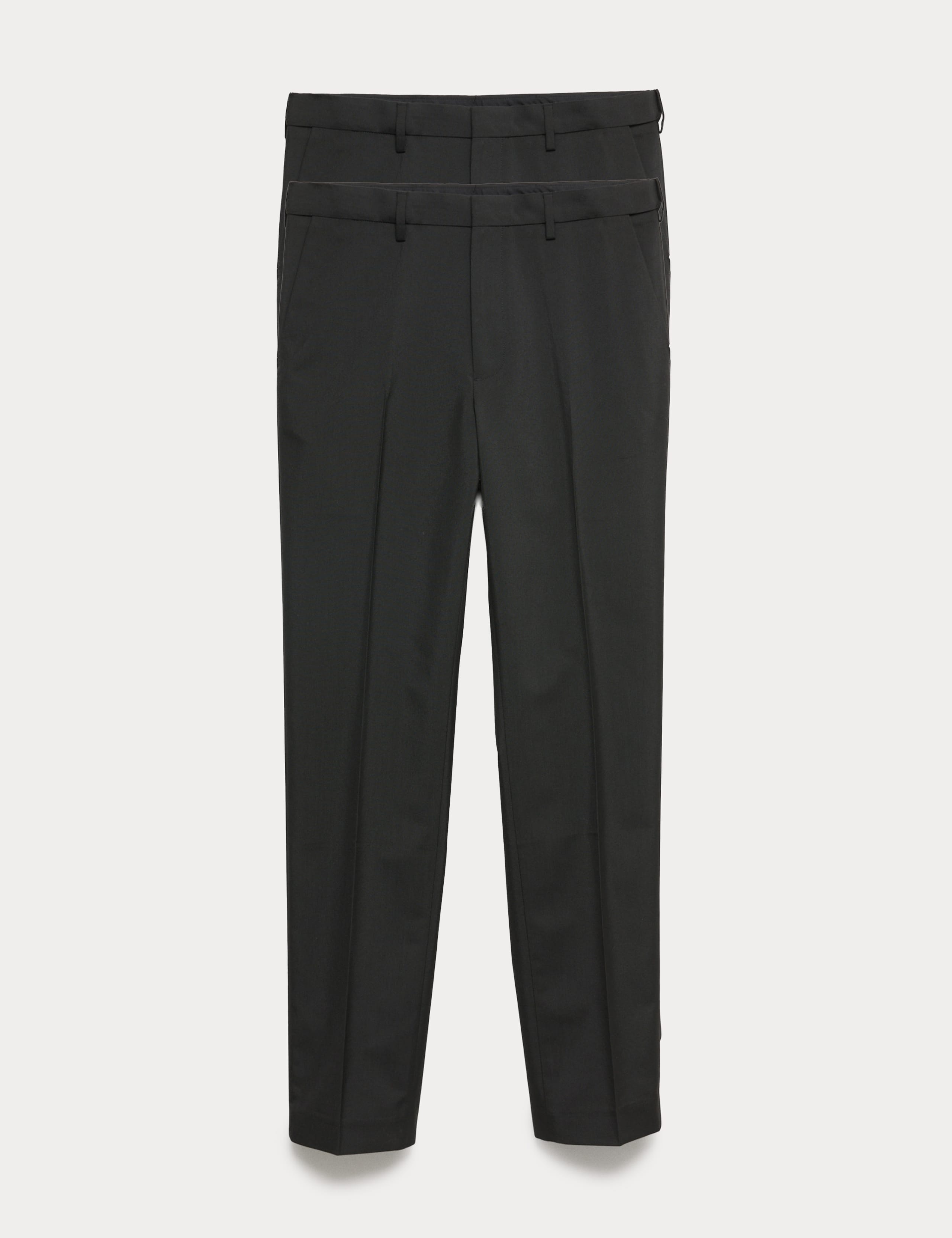 2pk Regular Fit Flat Front Trousers 1 of 5