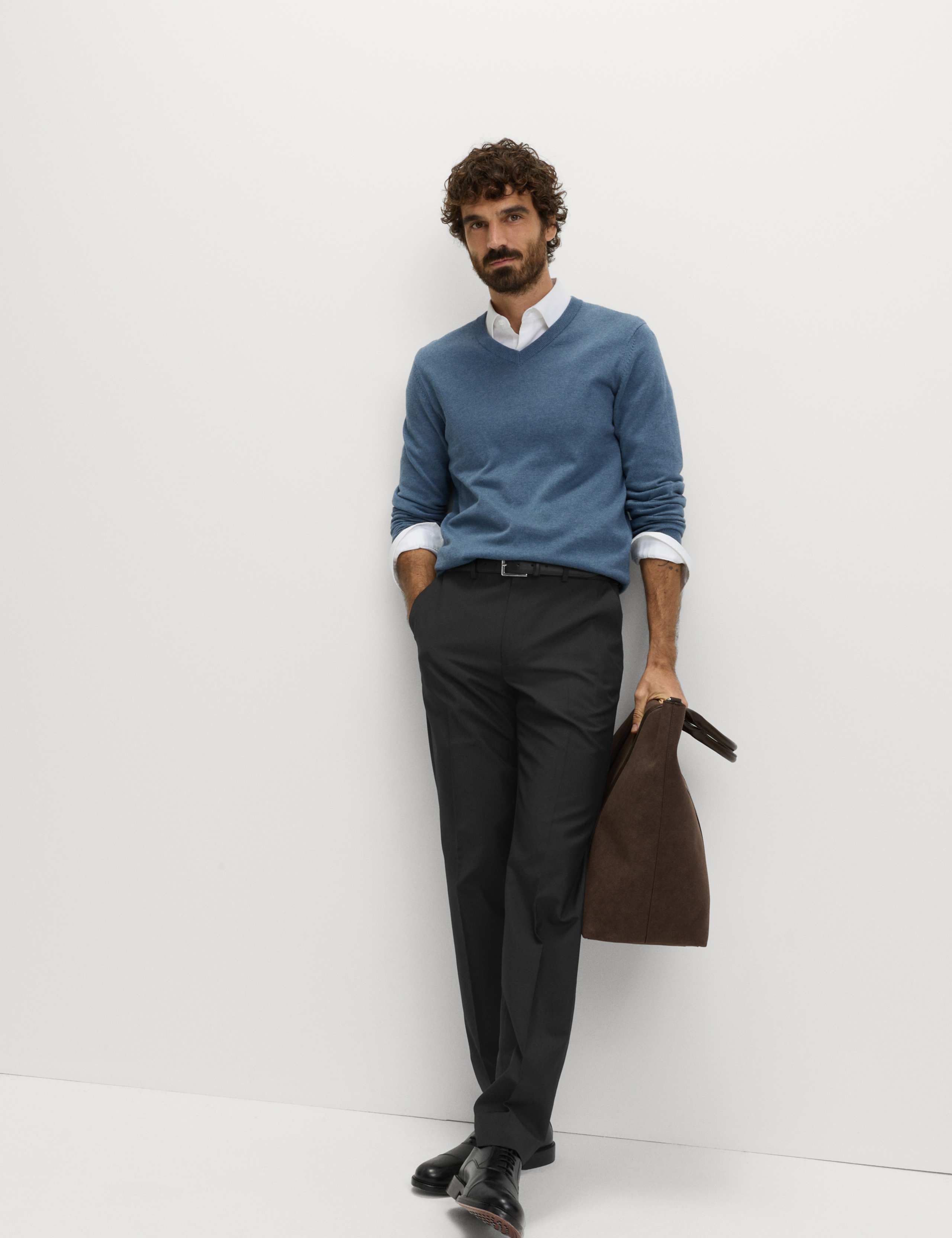 2pk Regular Fit Flat Front Trousers 5 of 5