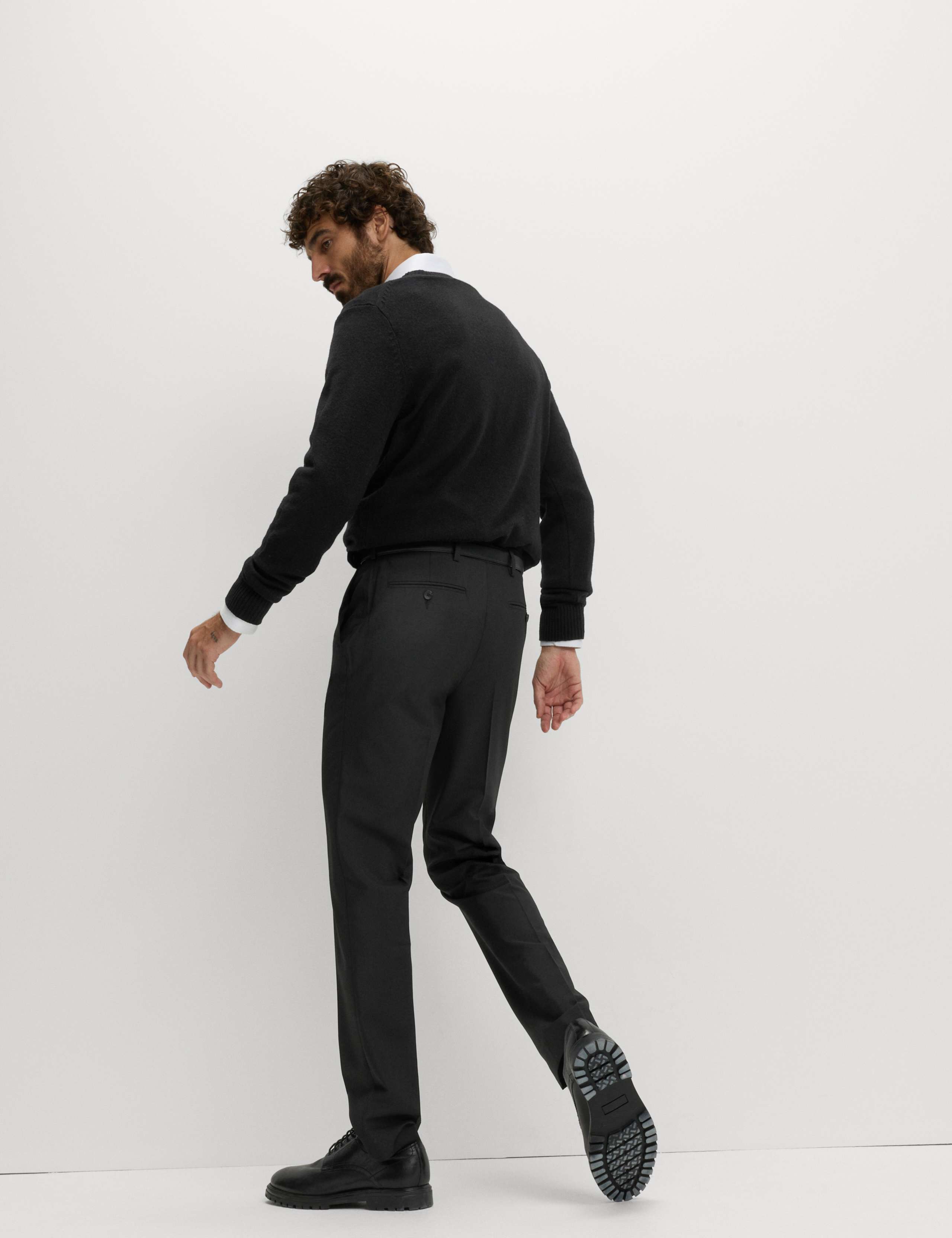 2pk Slim Fit Active Waist Smart Trousers 3 of 4