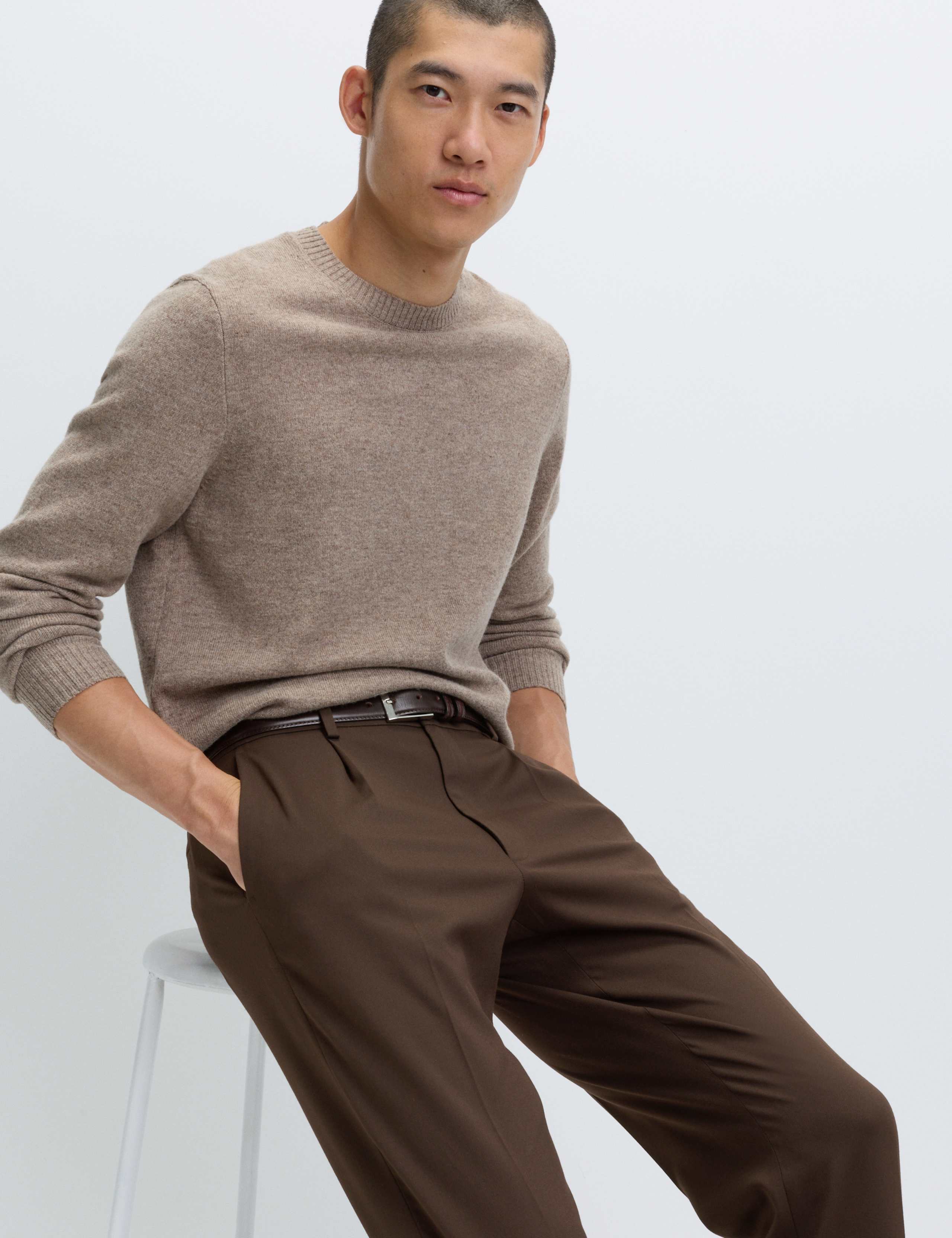 Tailored Fit Stretch Smart Trousers 5 of 7