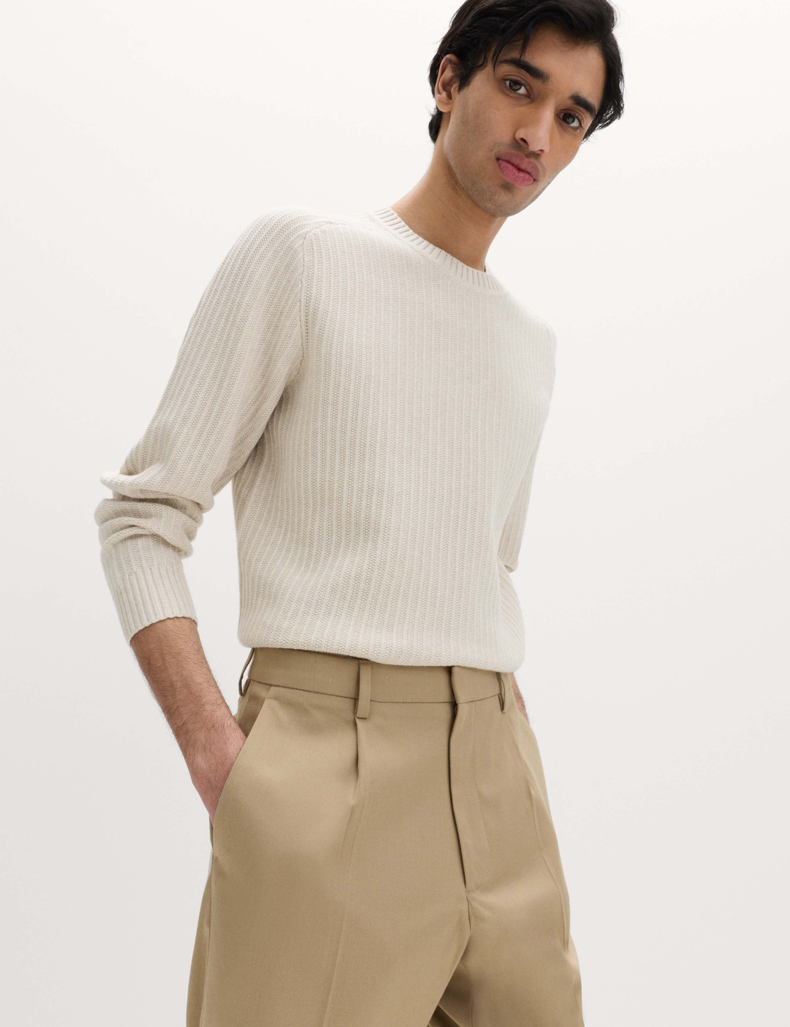 Tailored Fit Stretch Smart Trousers 3 of 6