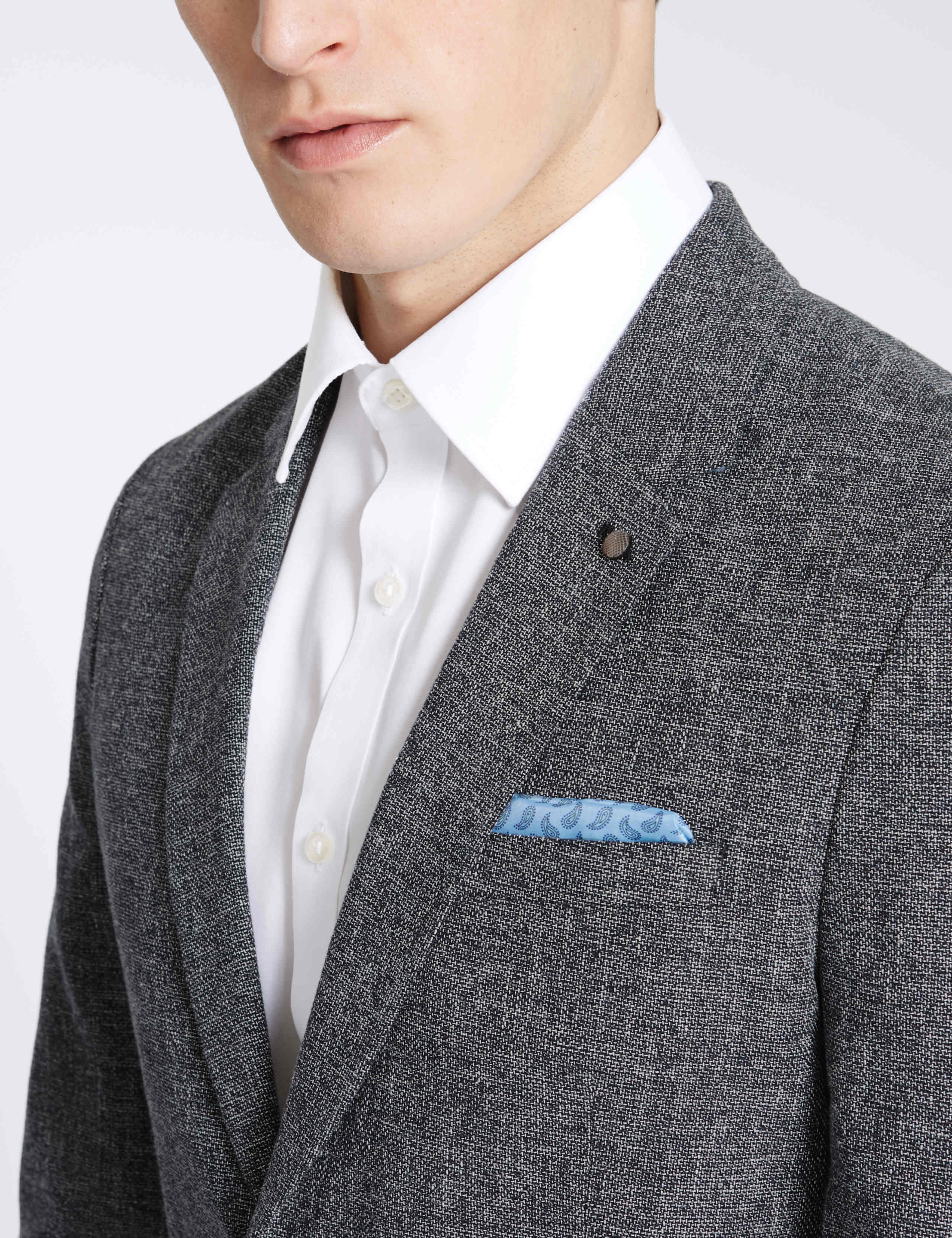 Basket Weave Cotton Linen Blend Jacket 4 of 7