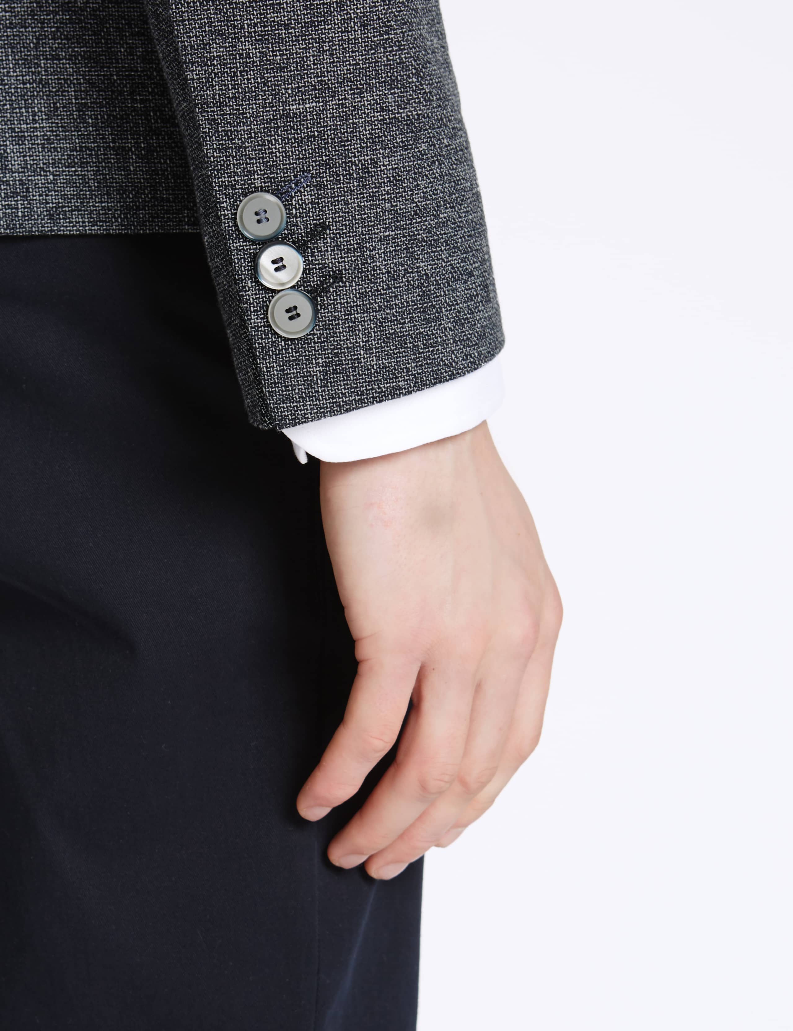 Basket Weave Cotton Linen Blend Jacket 6 of 7